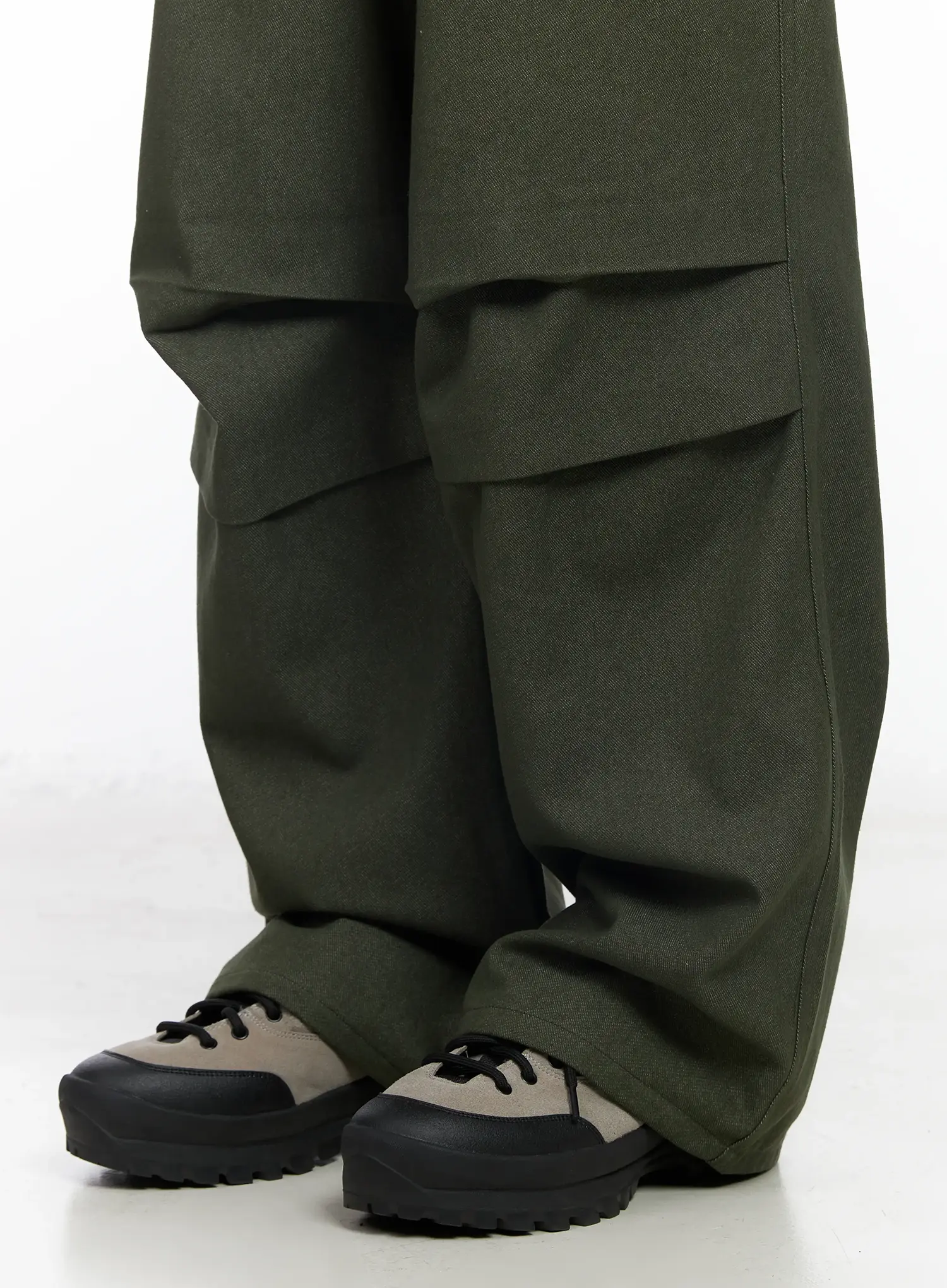 Men's Wide Leg Parachute Pants IM518 - Image 2