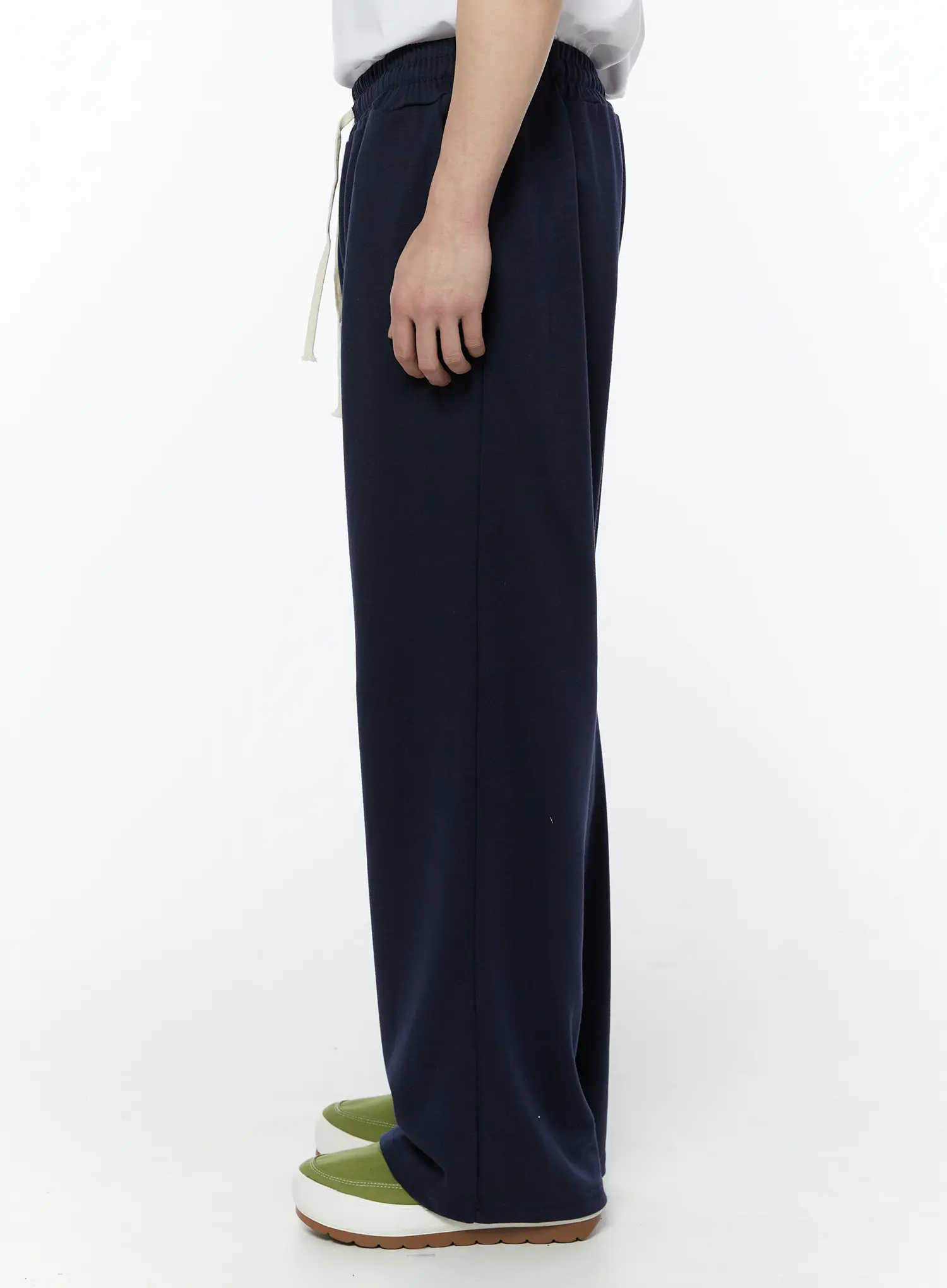 Men's Wide Leg Sweatpants (Dark Blue) IY506 - Image 2