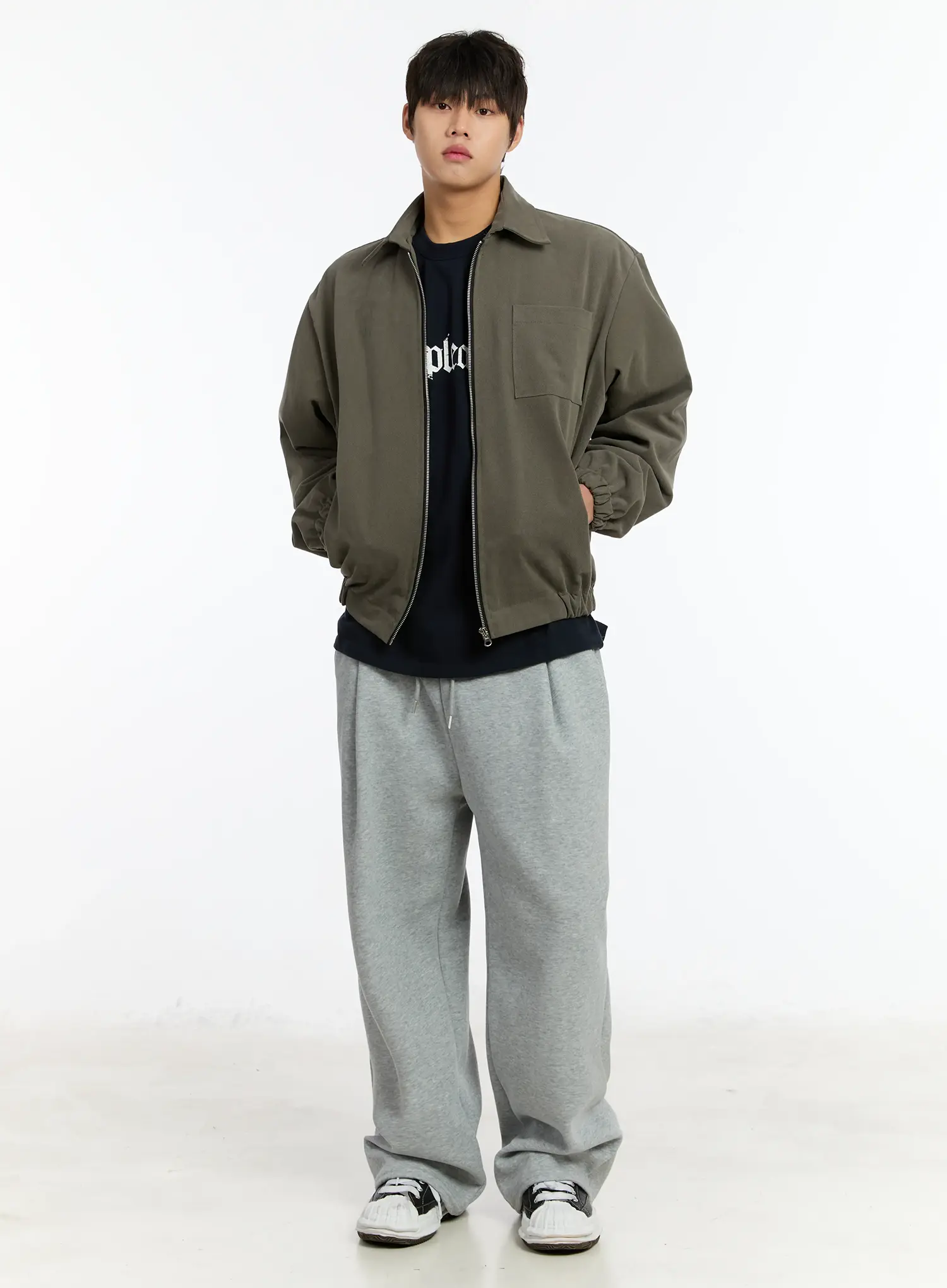 Men's Wide-Leg Sweatpants IM502 - Image 3