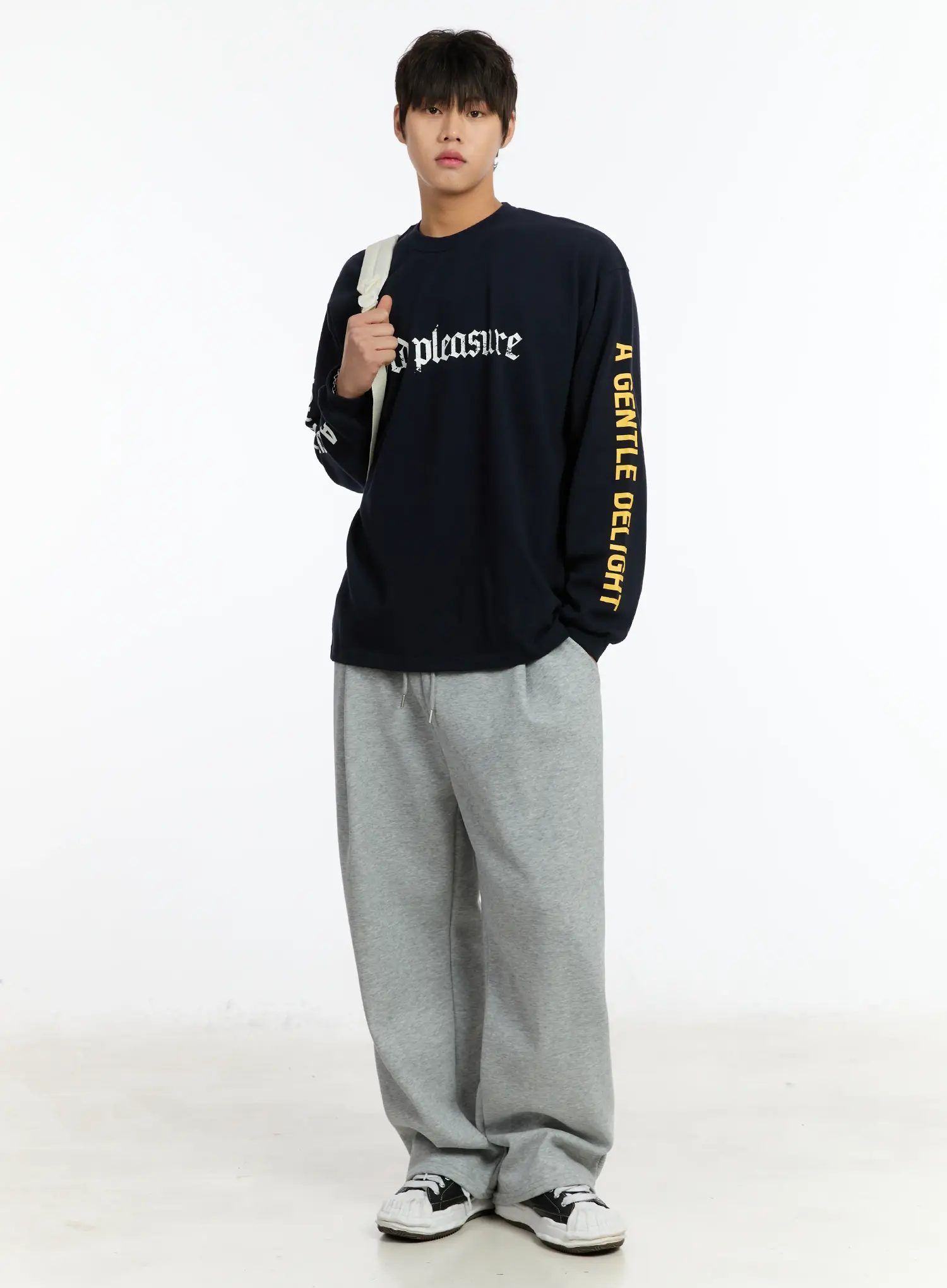 Men's Wide-Leg Sweatpants IM502 - Image 8