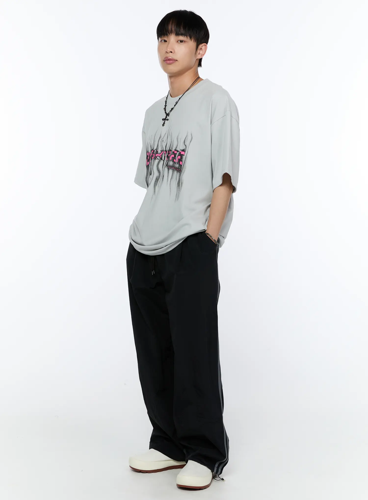 Men's Wide Leg Track Pants IA520 - Image 11