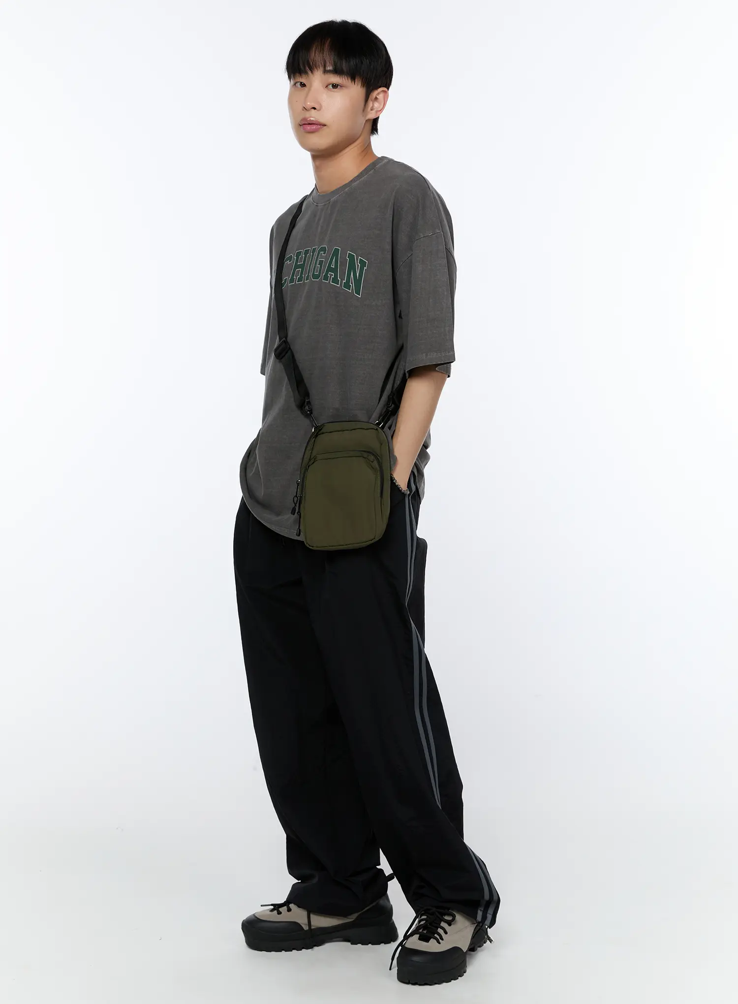 Men's Wide Leg Track Pants IA520 - Image 2