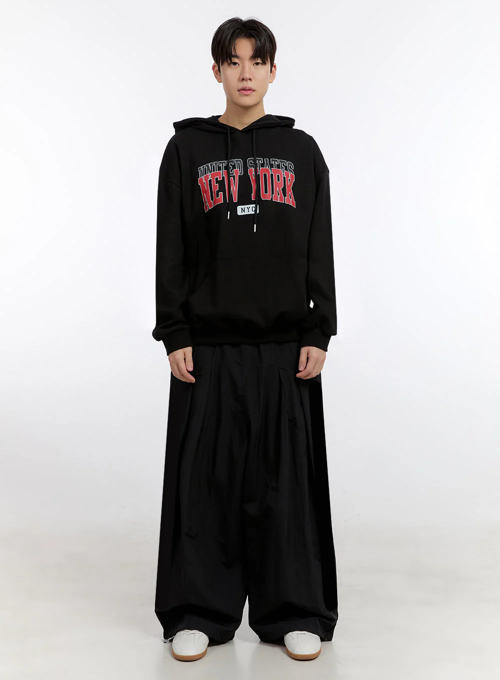 Men's Wide-Leg Windbreaker Pants IM525 - Image 9