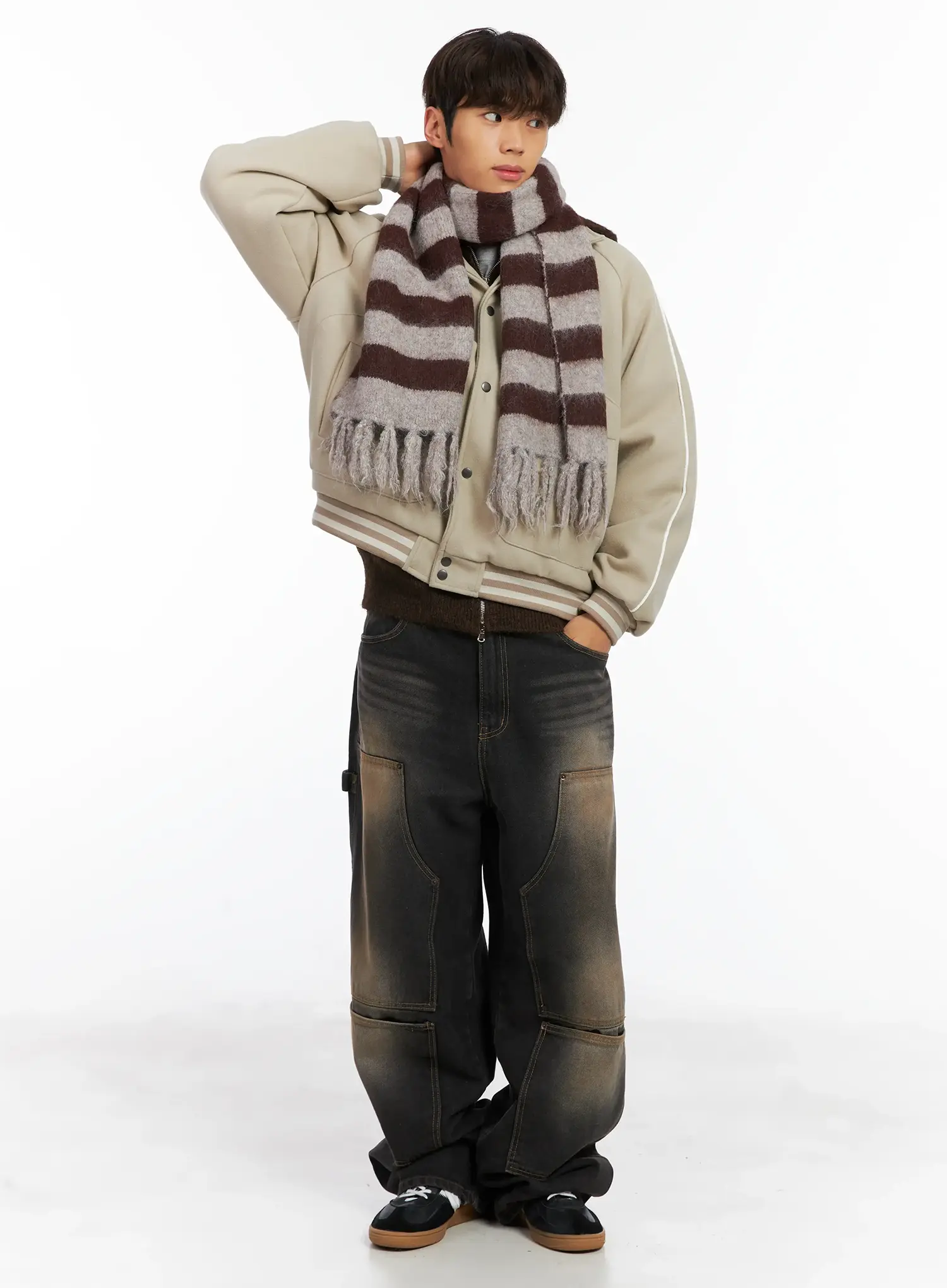 Men's Wide Utility Pocket Jeans ID511 - Image 9