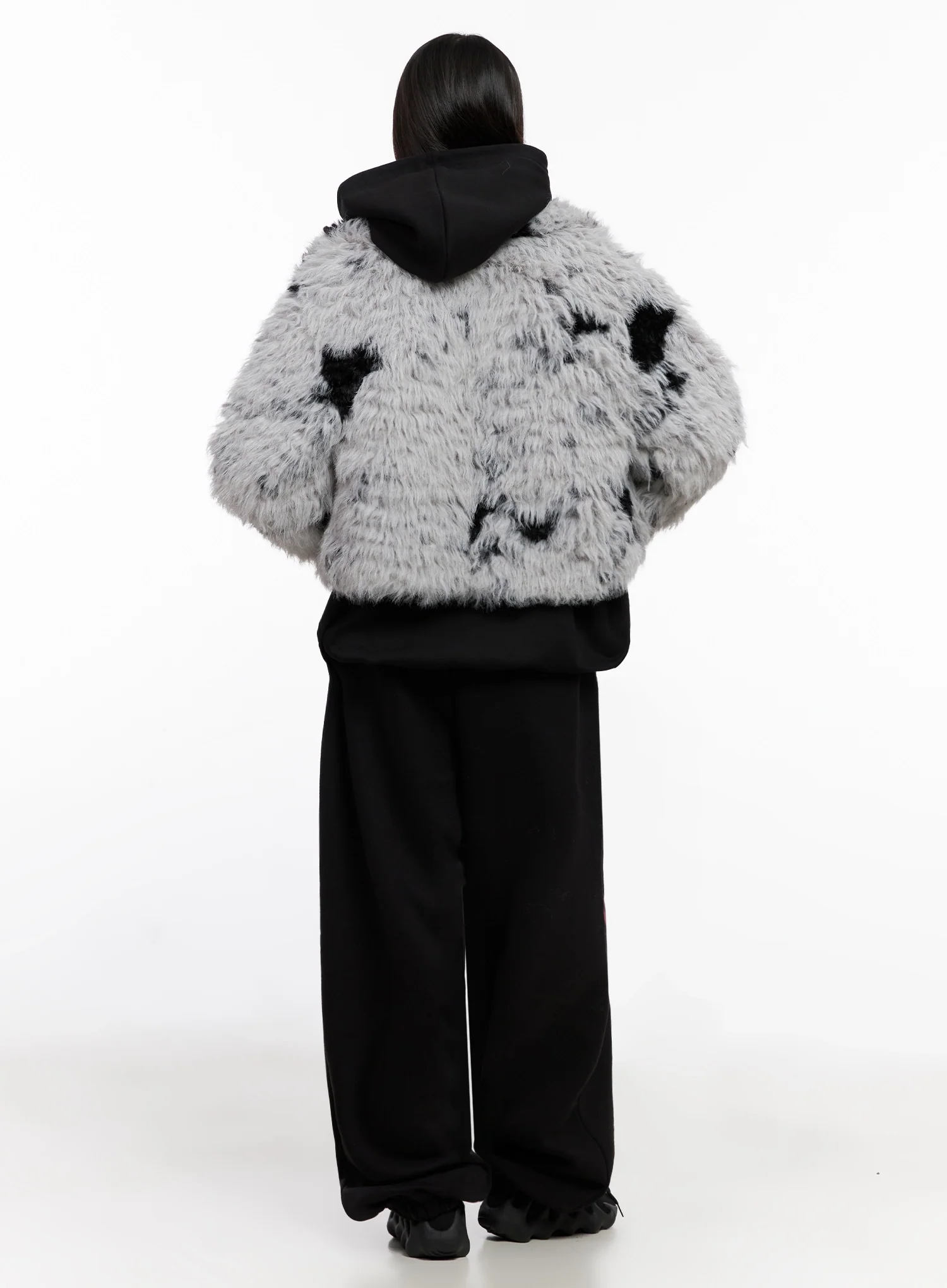 Merled Faux Fur Jacket IN503 - Image 11