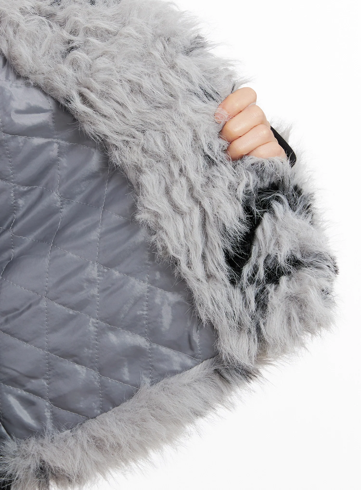 Merled Faux Fur Jacket IN503 - Image 8