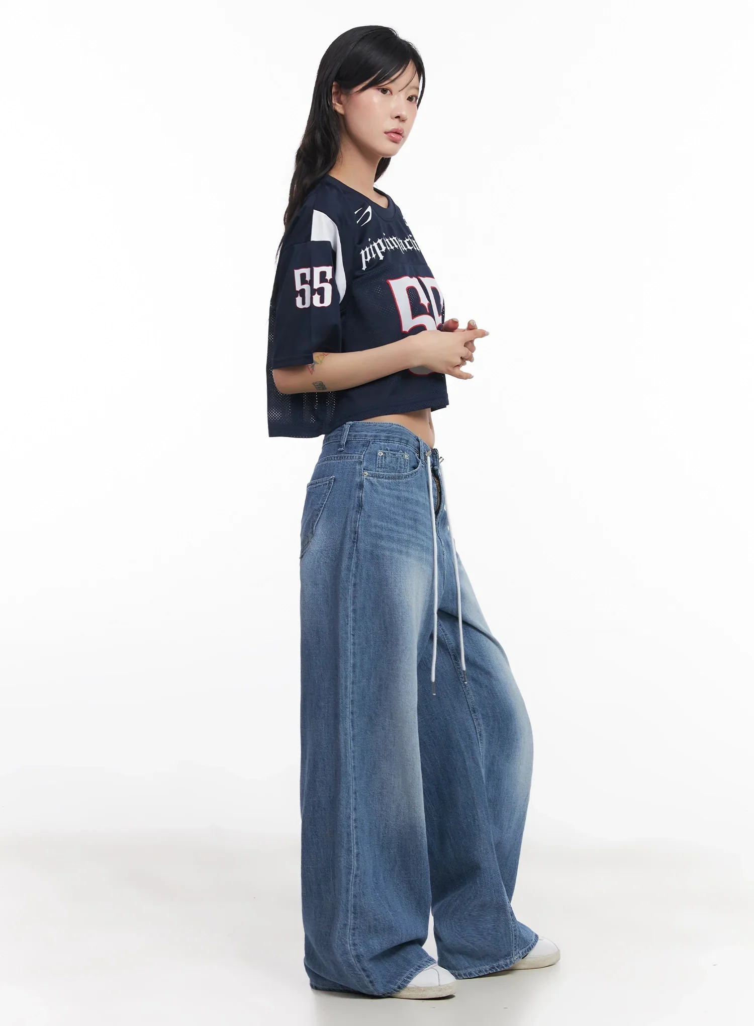 Mesh Jersey Crop Top IC503 - Image 12