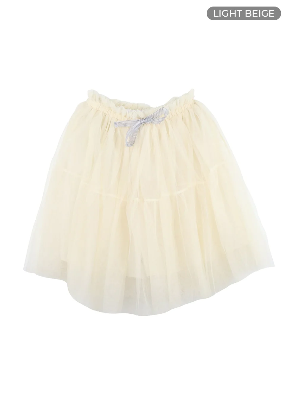 Mesh Layered Ribbon Mini Skirt OA419 - Image 8