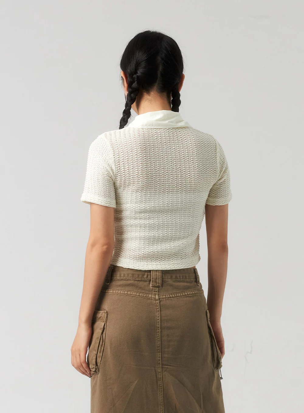 Mesh Zip-Up Top CU323 - Image 6