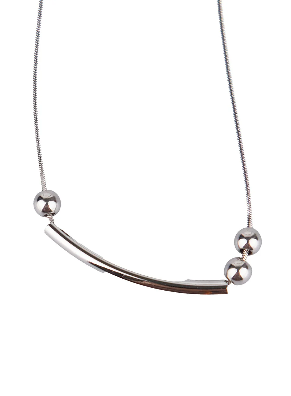 Metallic Ring Pendant Necklace OO401 - Image 6