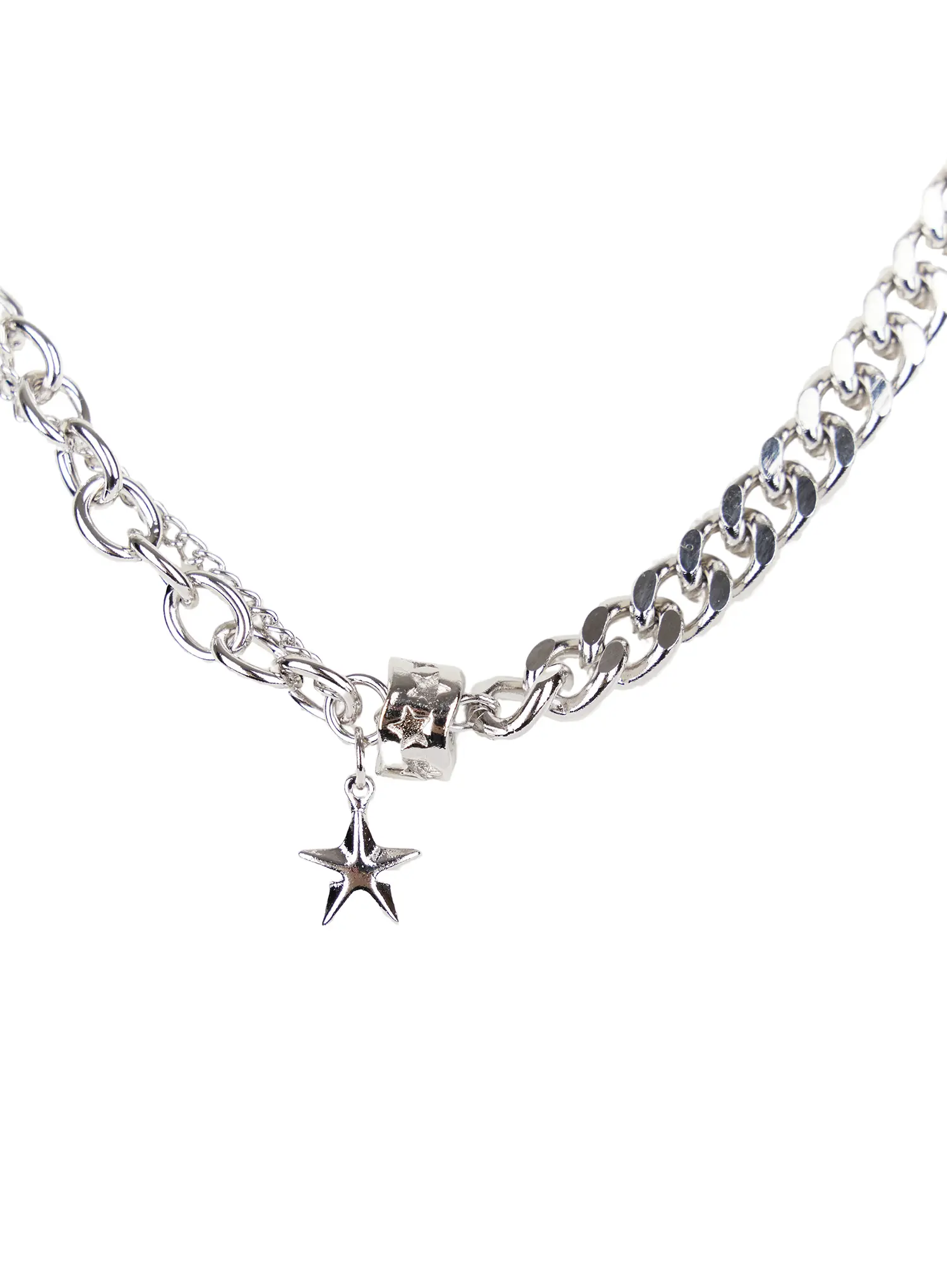 Metallic Star Chain Necklace CD522 - Image 6