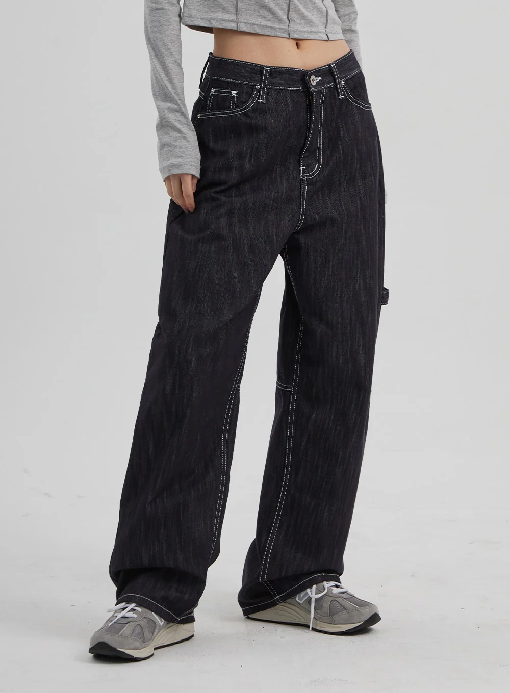 Mid-Rise Baggy Jeans CF307 - Image 5
