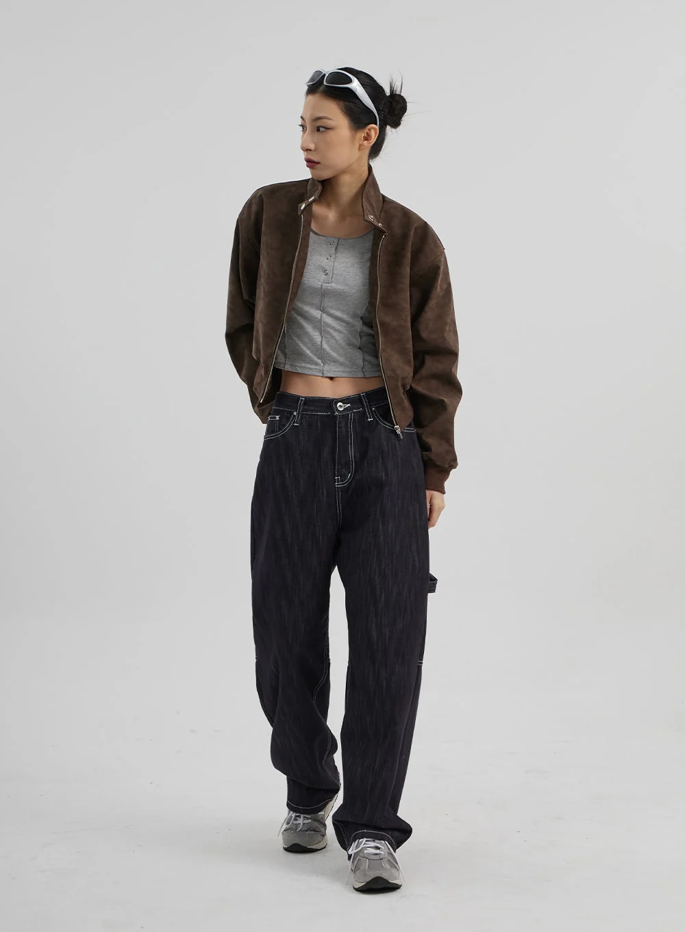 Mid-Rise Baggy Jeans CF307 - Image 8