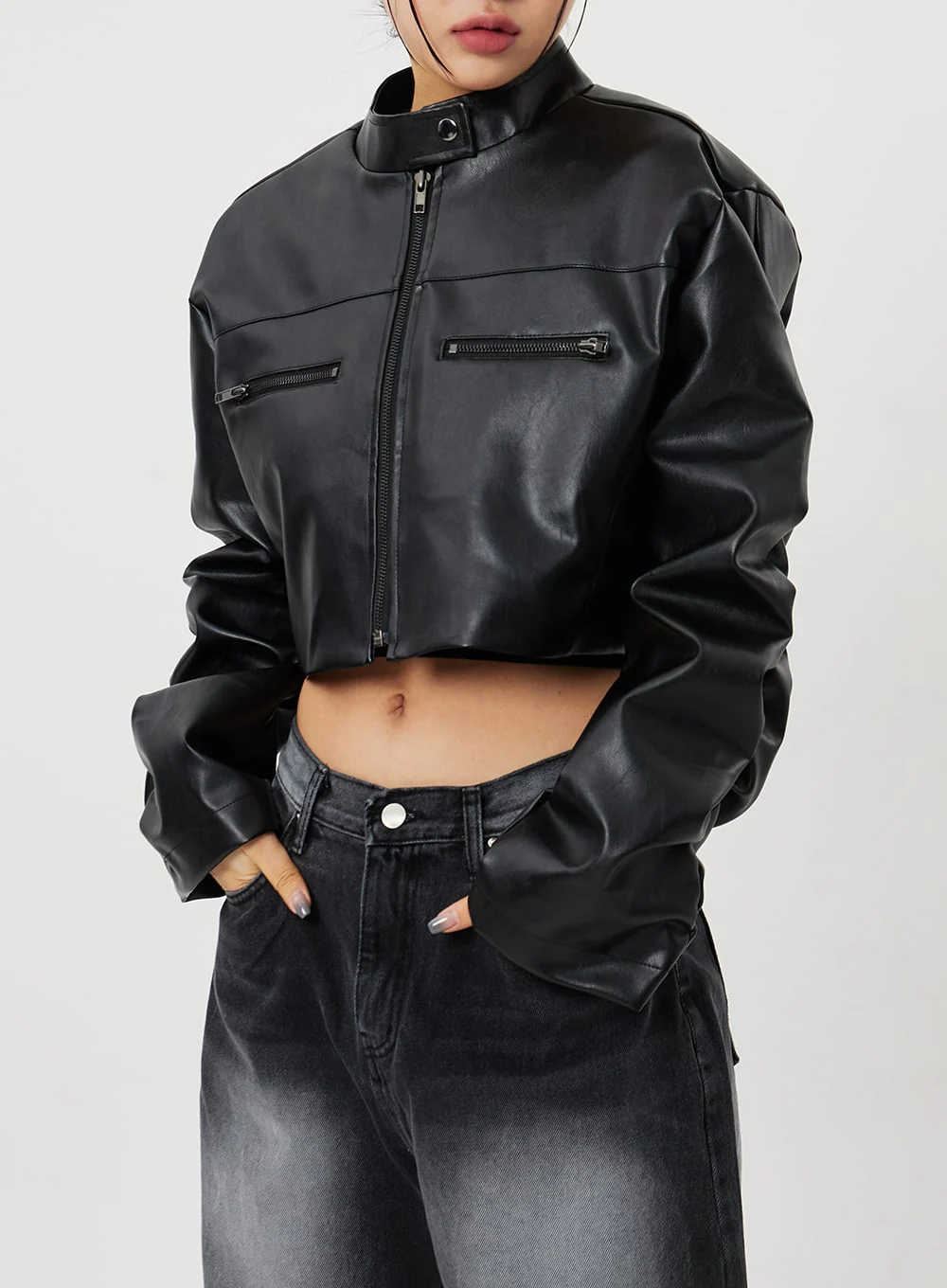 Mid-Rise Baggy Jeans CF328 - Image 11