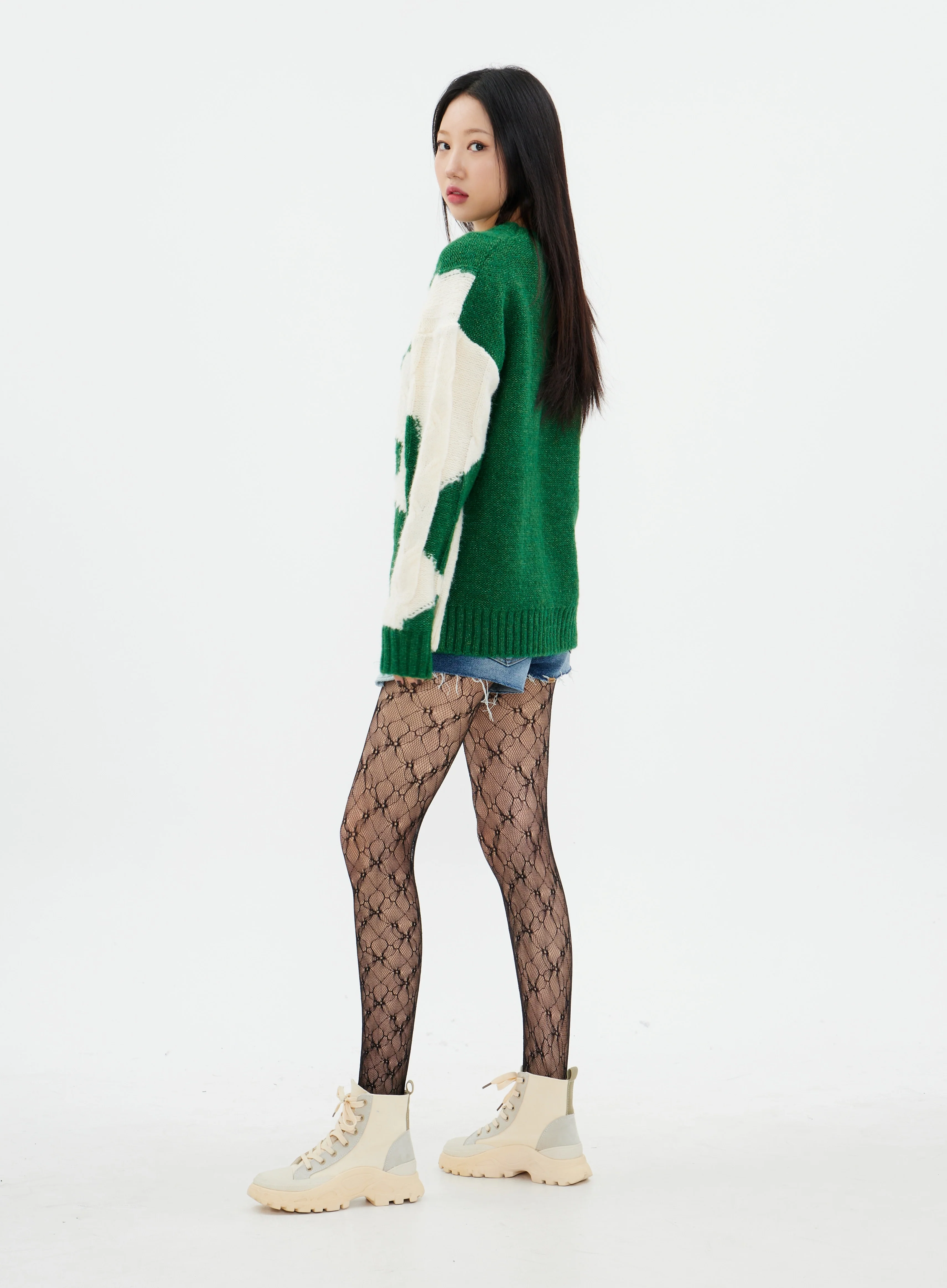 Mid Rise Distressed Mini Shorts K2302 - Image 11