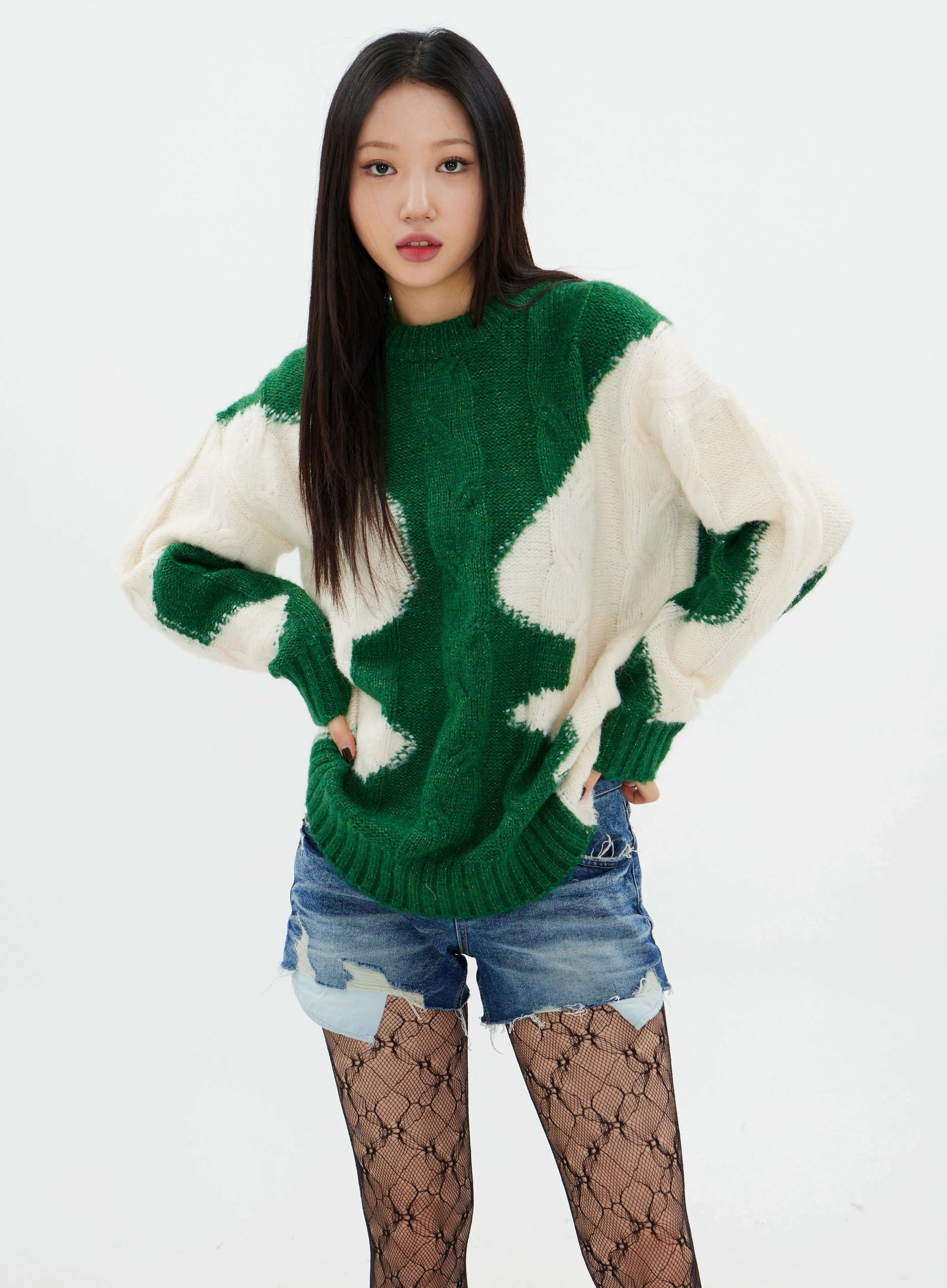 Mid Rise Distressed Mini Shorts K2302 - Image 6
