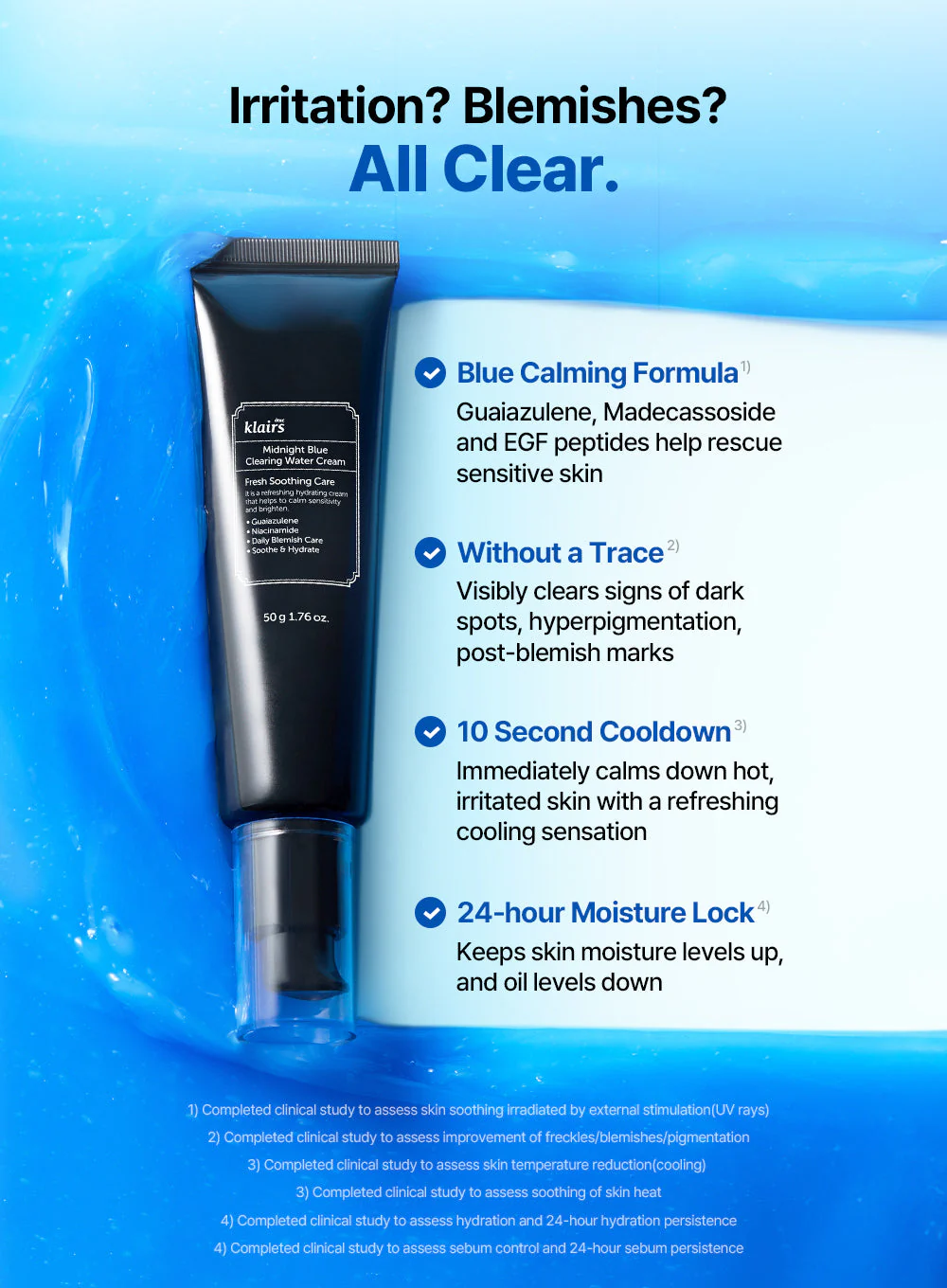 Midnight Blue Clearing Water Cream (20g) - Image 8