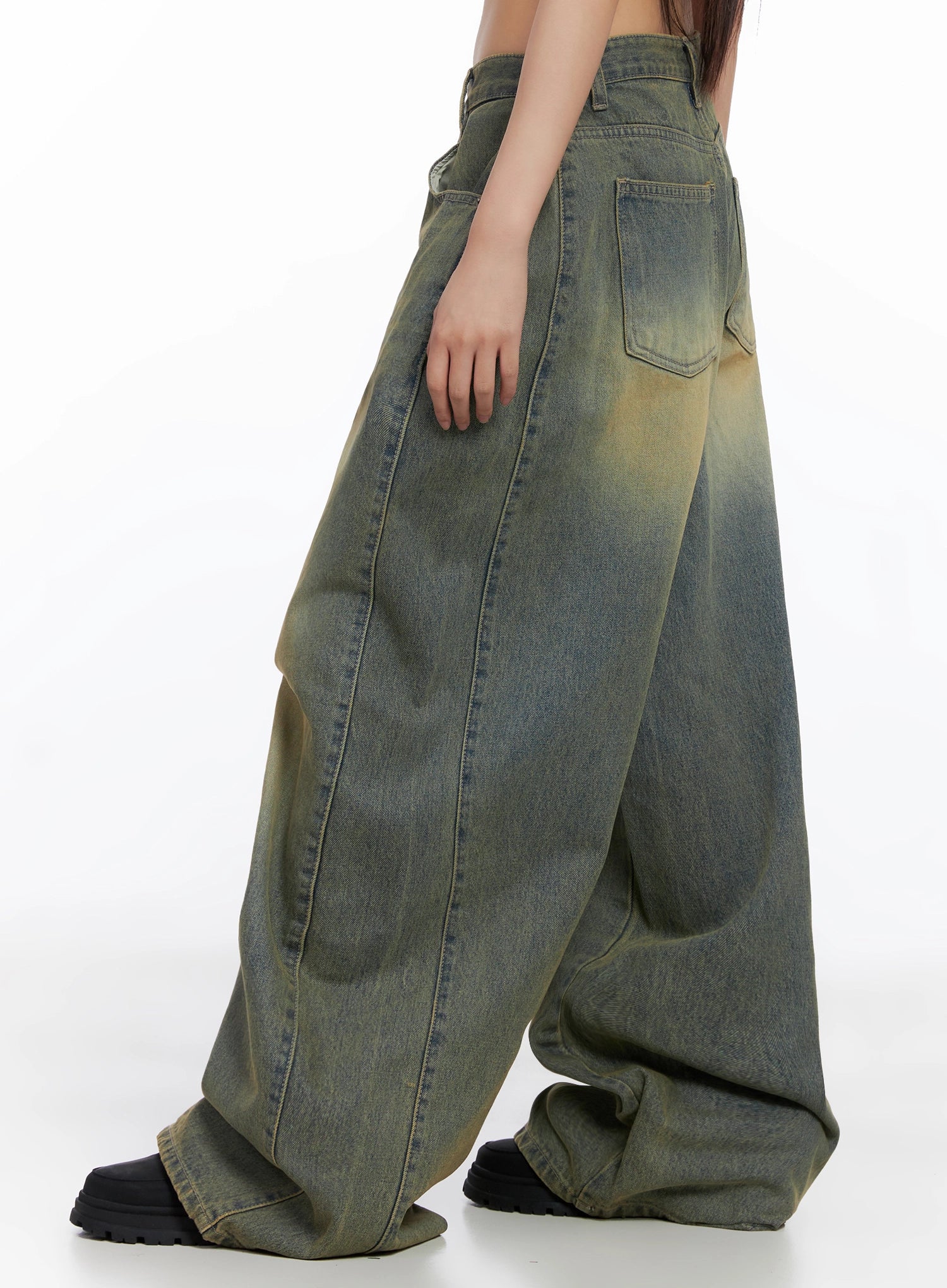 Milana Vintage Washed Baggy Jeans IS525 - Image 10