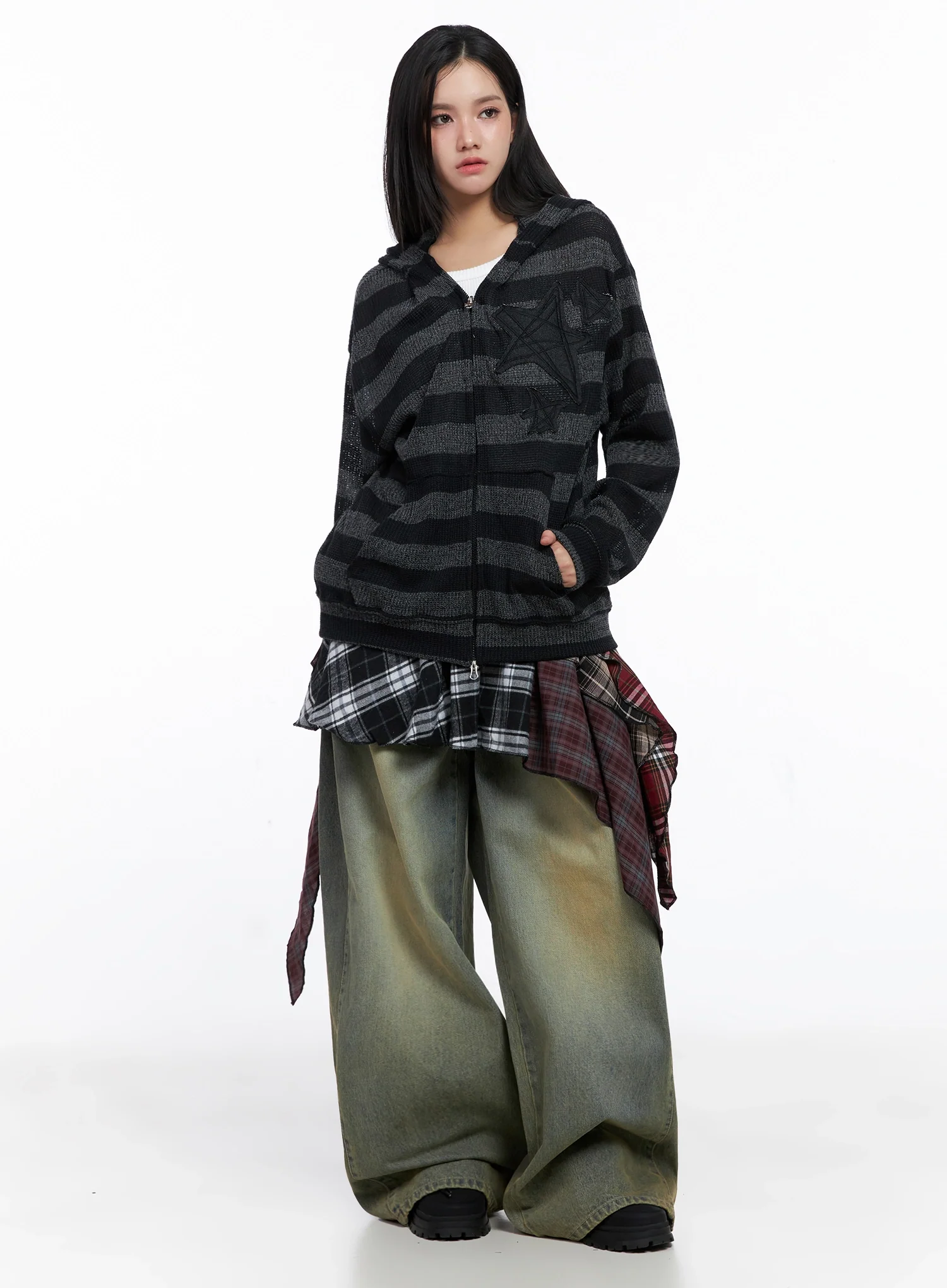 Milana Vintage Washed Baggy Jeans IS525 - Image 12