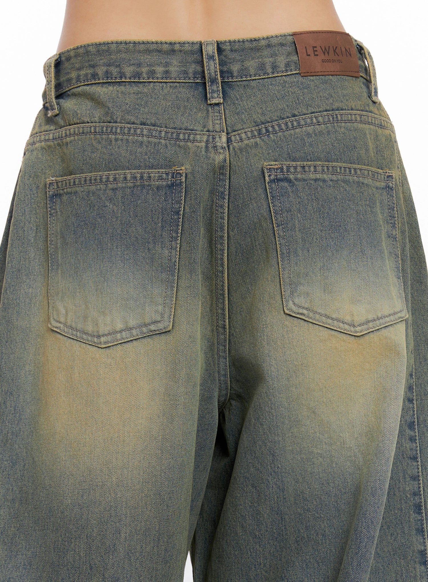 Milana Vintage Washed Baggy Jeans IS525 - Image 14
