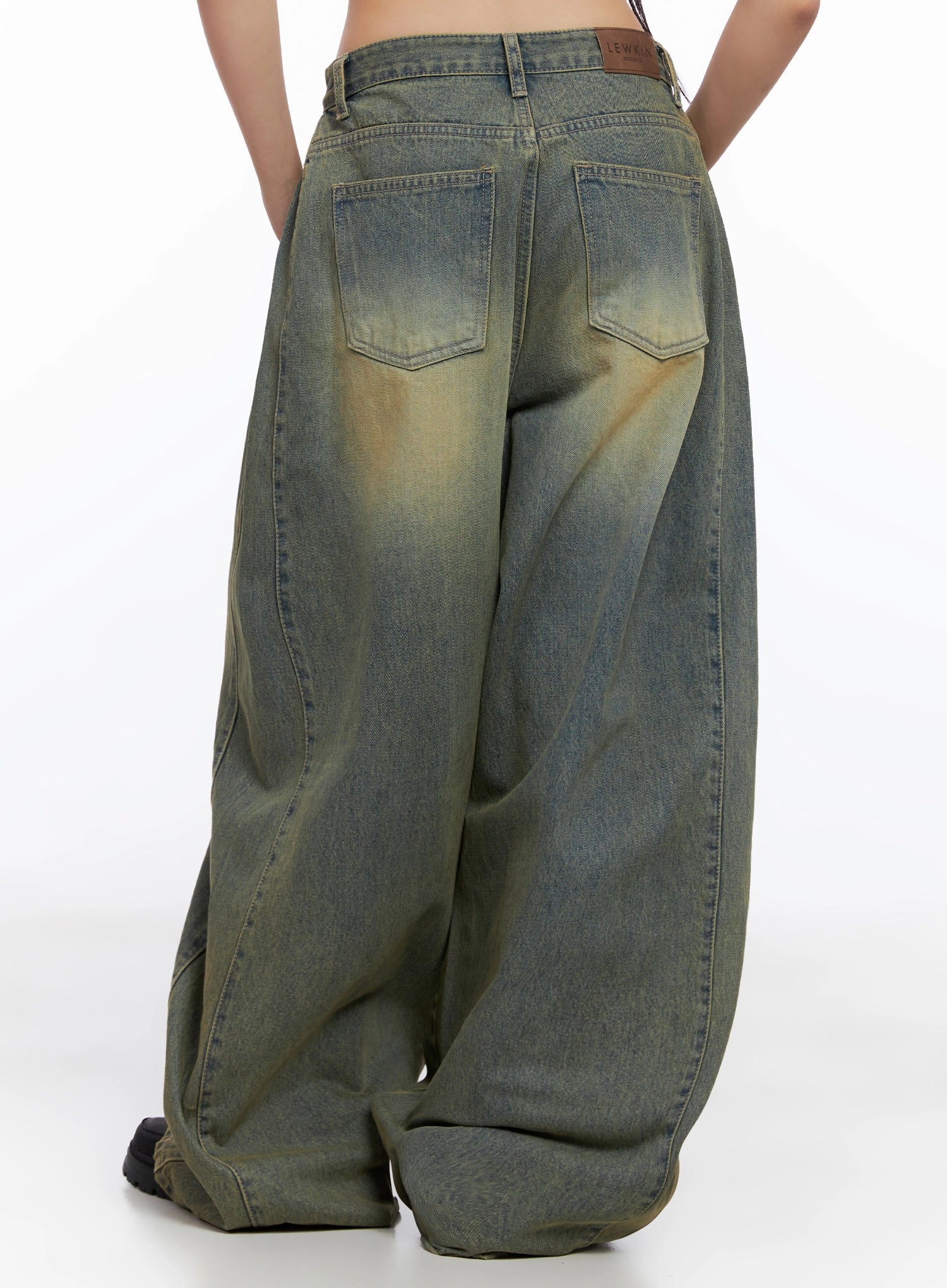 Milana Vintage Washed Baggy Jeans IS525 - Image 15