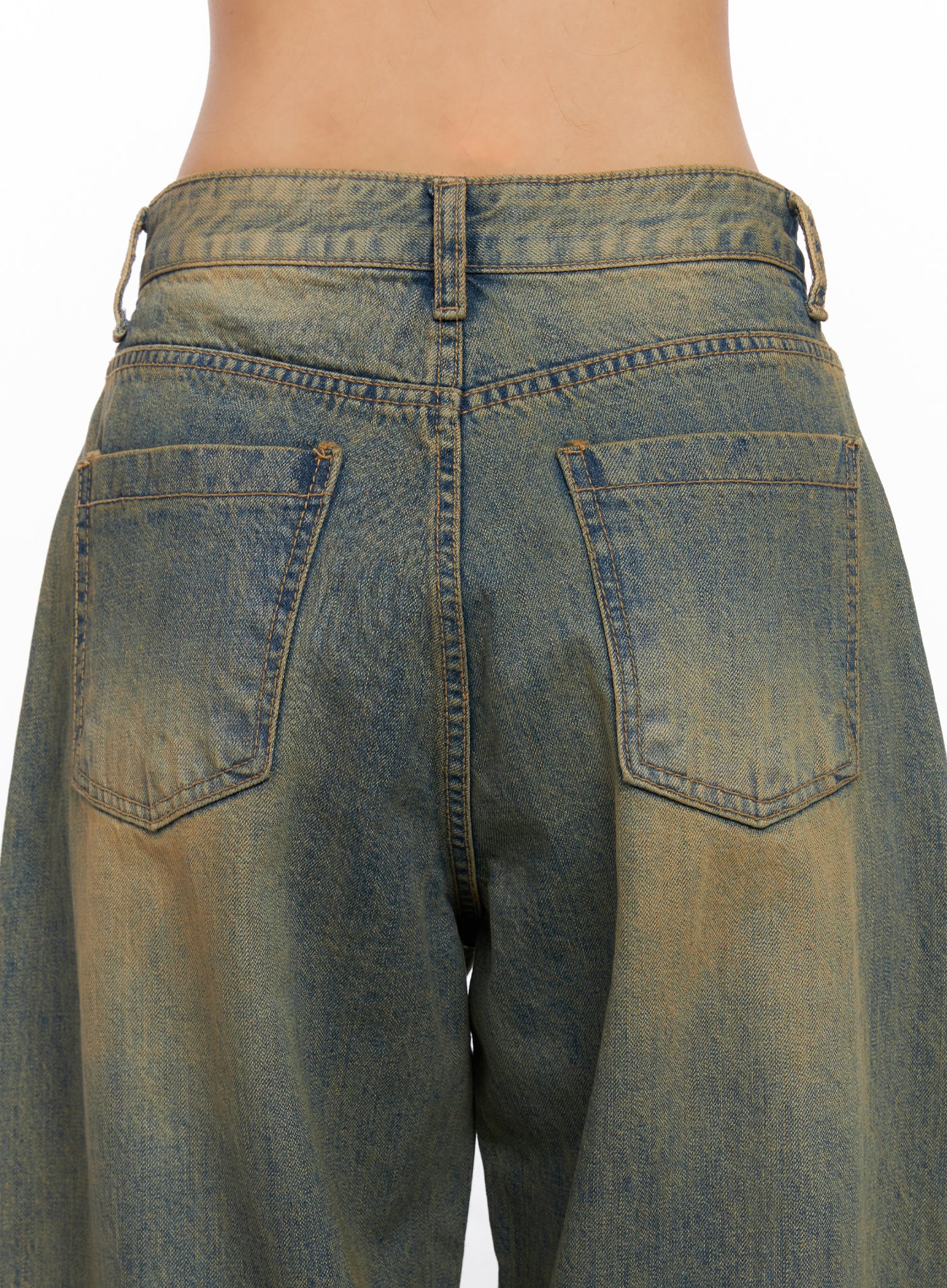 Miley Washed Balloon Baggy Jeans CO515 - Image 6