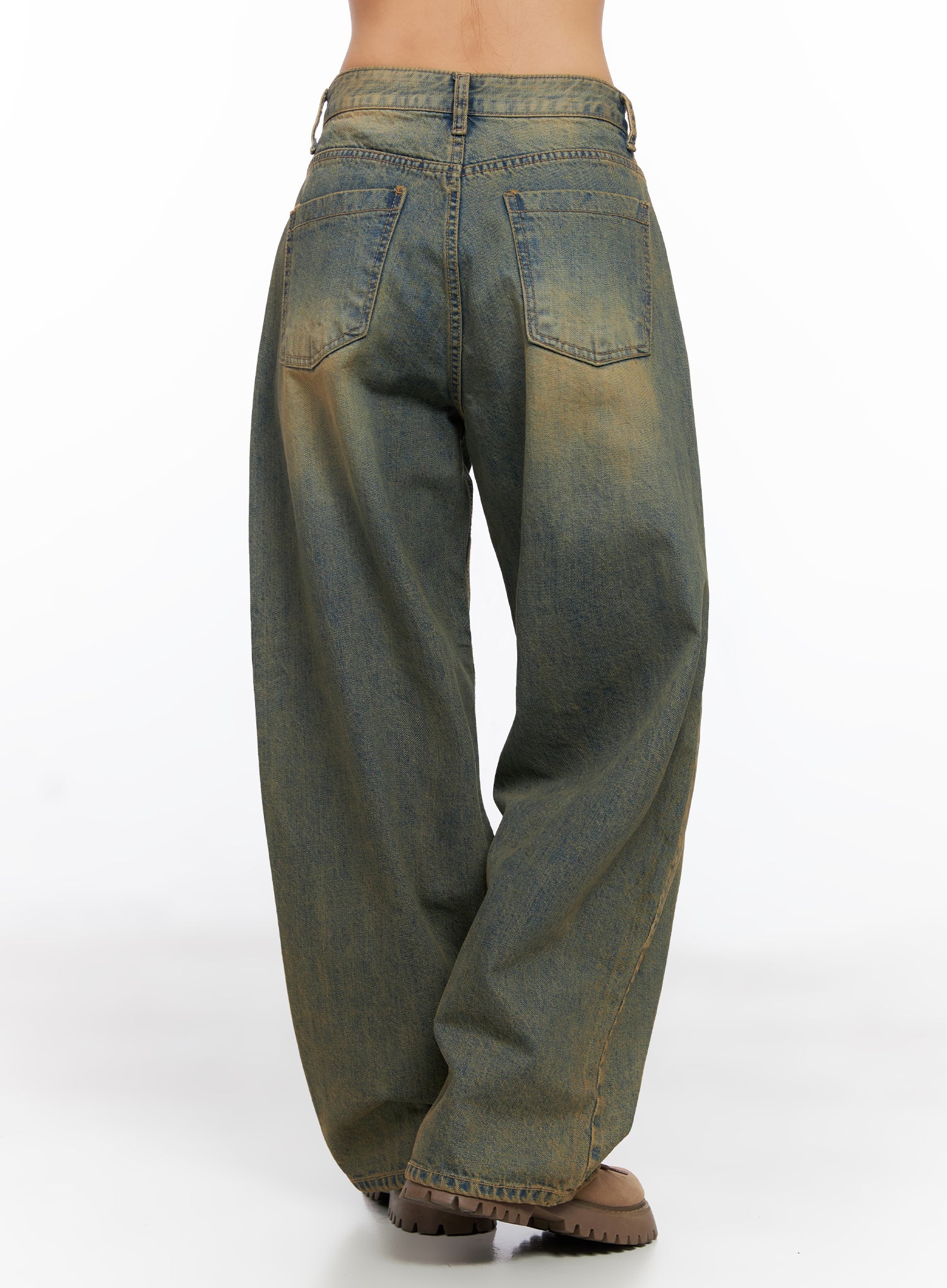 Miley Washed Balloon Baggy Jeans CO515 - Image 7