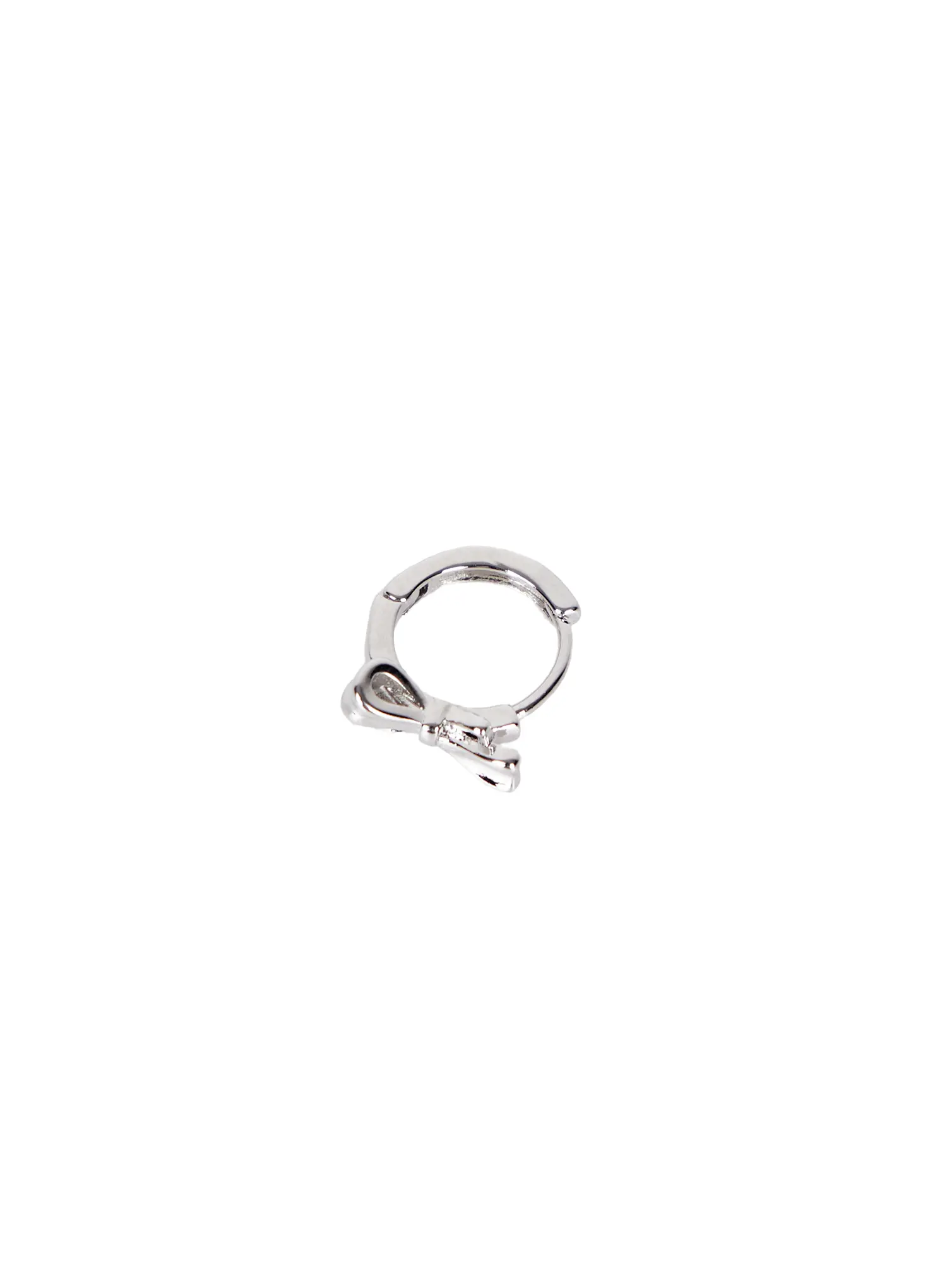 Mini Bow Hoop Earrings CA517 - Image 5