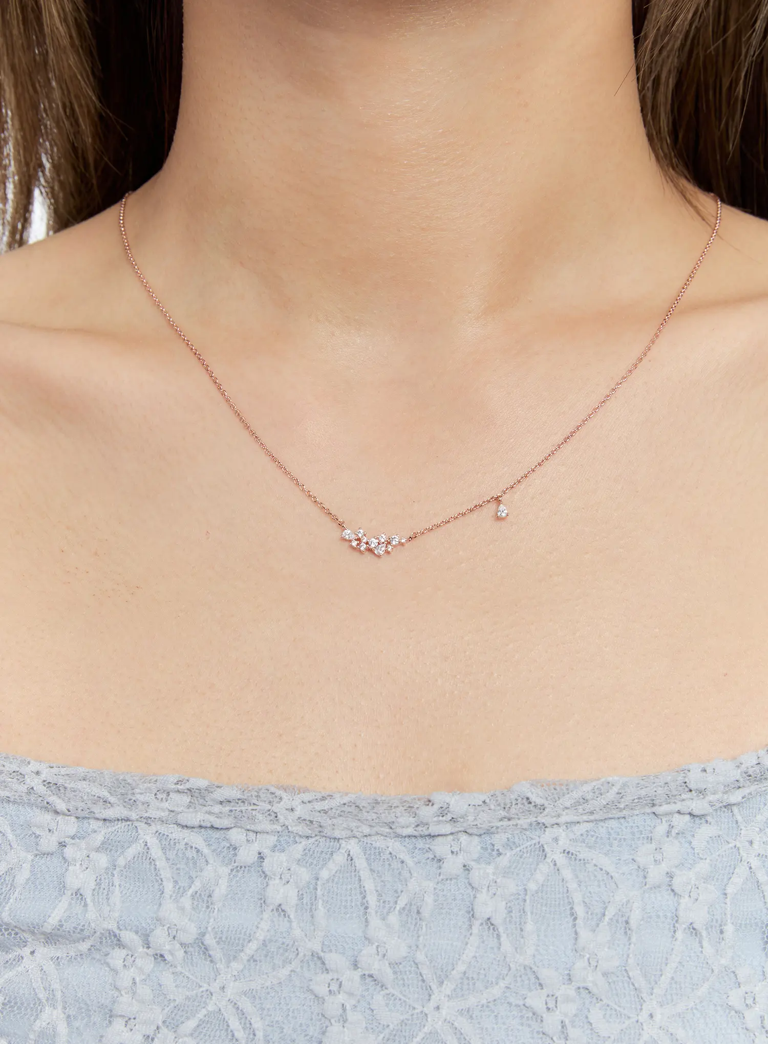 Mini Cluster Shine Necklace IS517 - Image 3