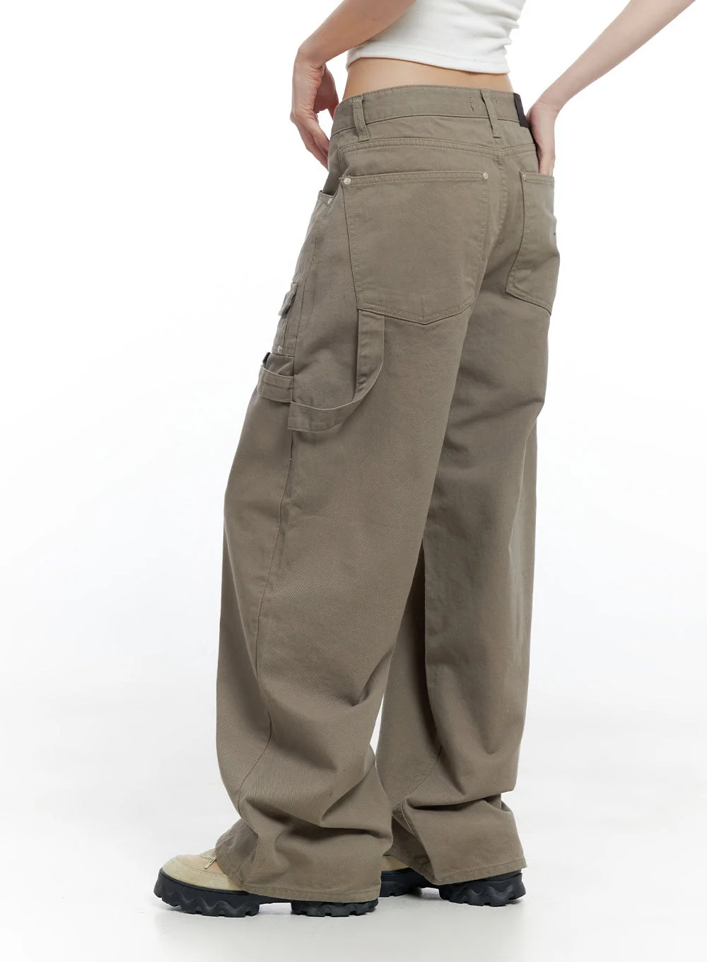 Mini Pocket Detail Wide-Fit Pants CO426 - Image 6