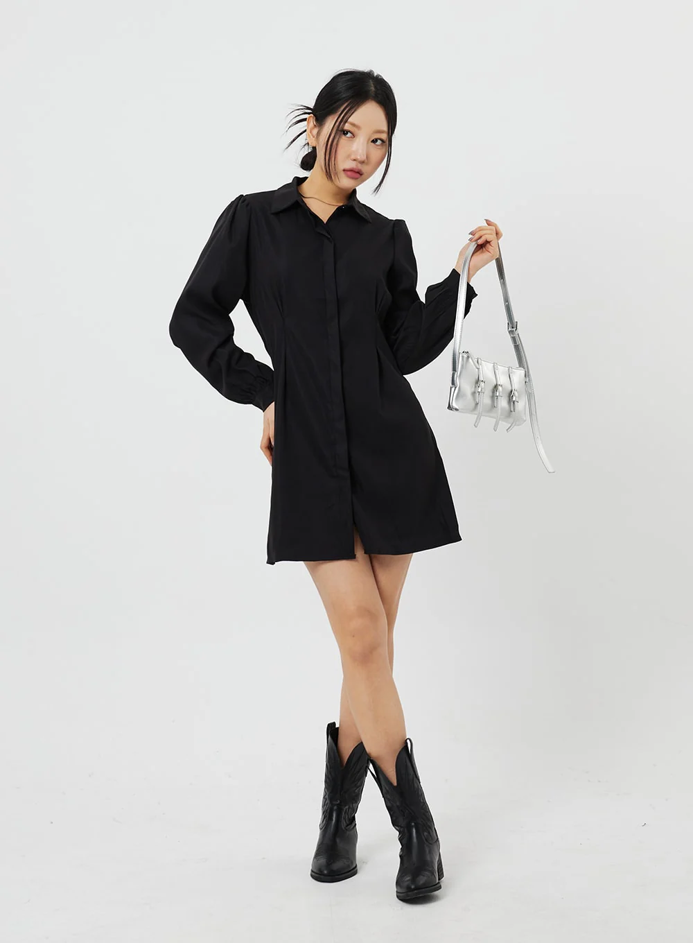 Mini Shirt Dress CF316 - Image 9