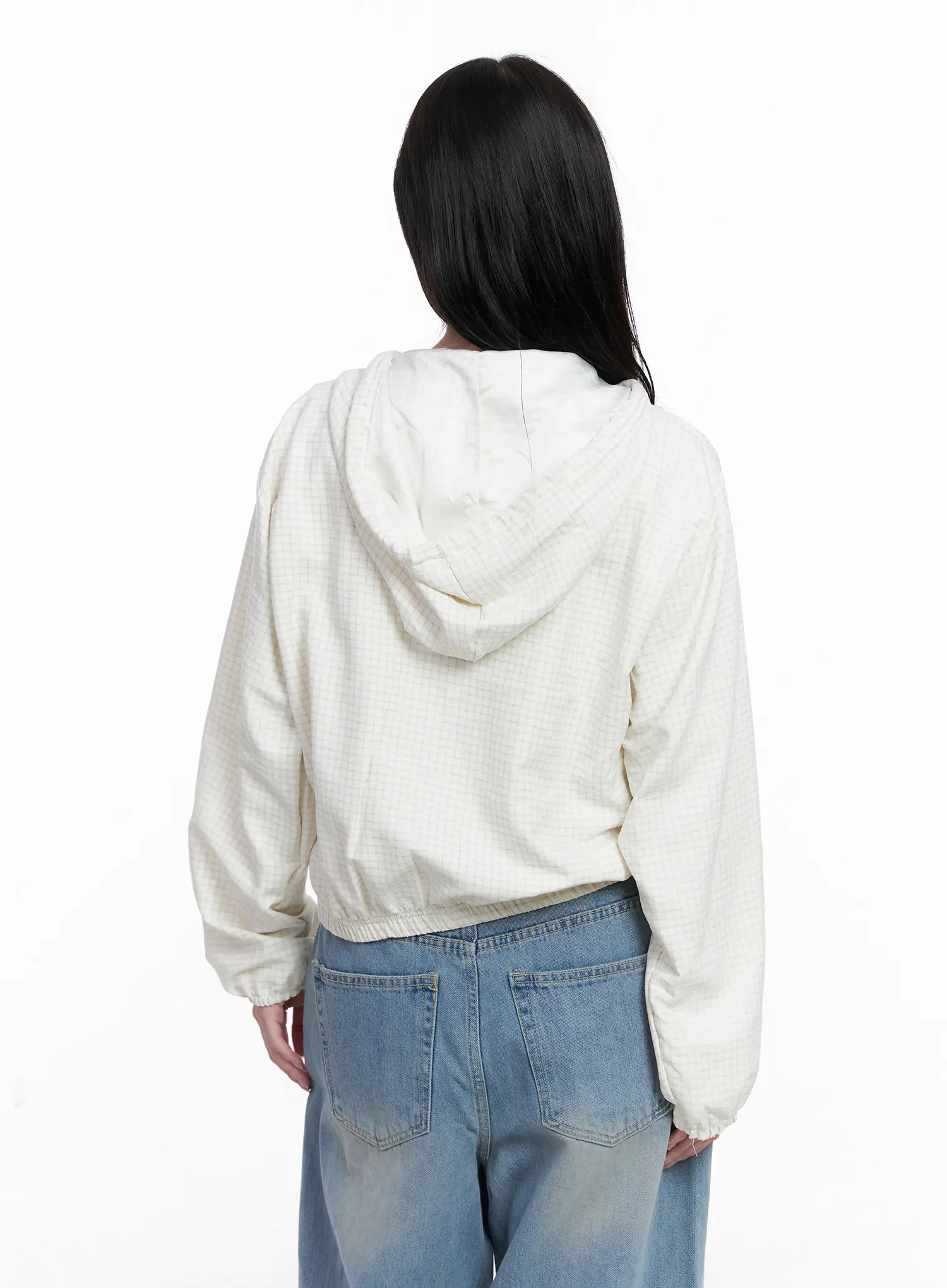 Minimalist Checkered Hoodie CS519 - Image 6