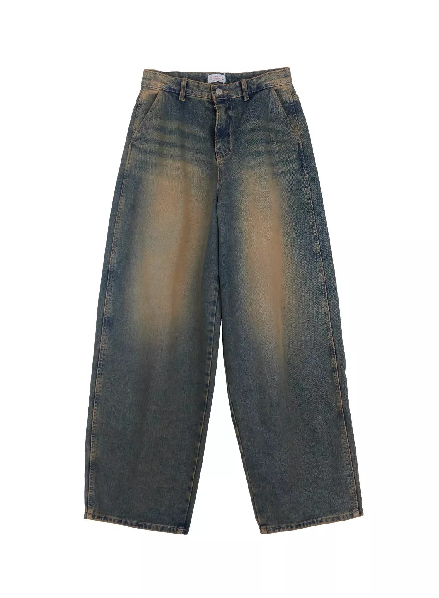 Minju Vintage Washed Baggy Jeans IS508 - Image 9