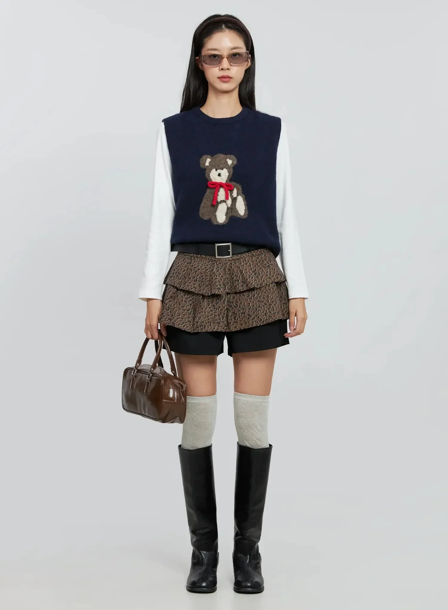 Modern Pintuck Tailored Shorts IN507 - Image 14