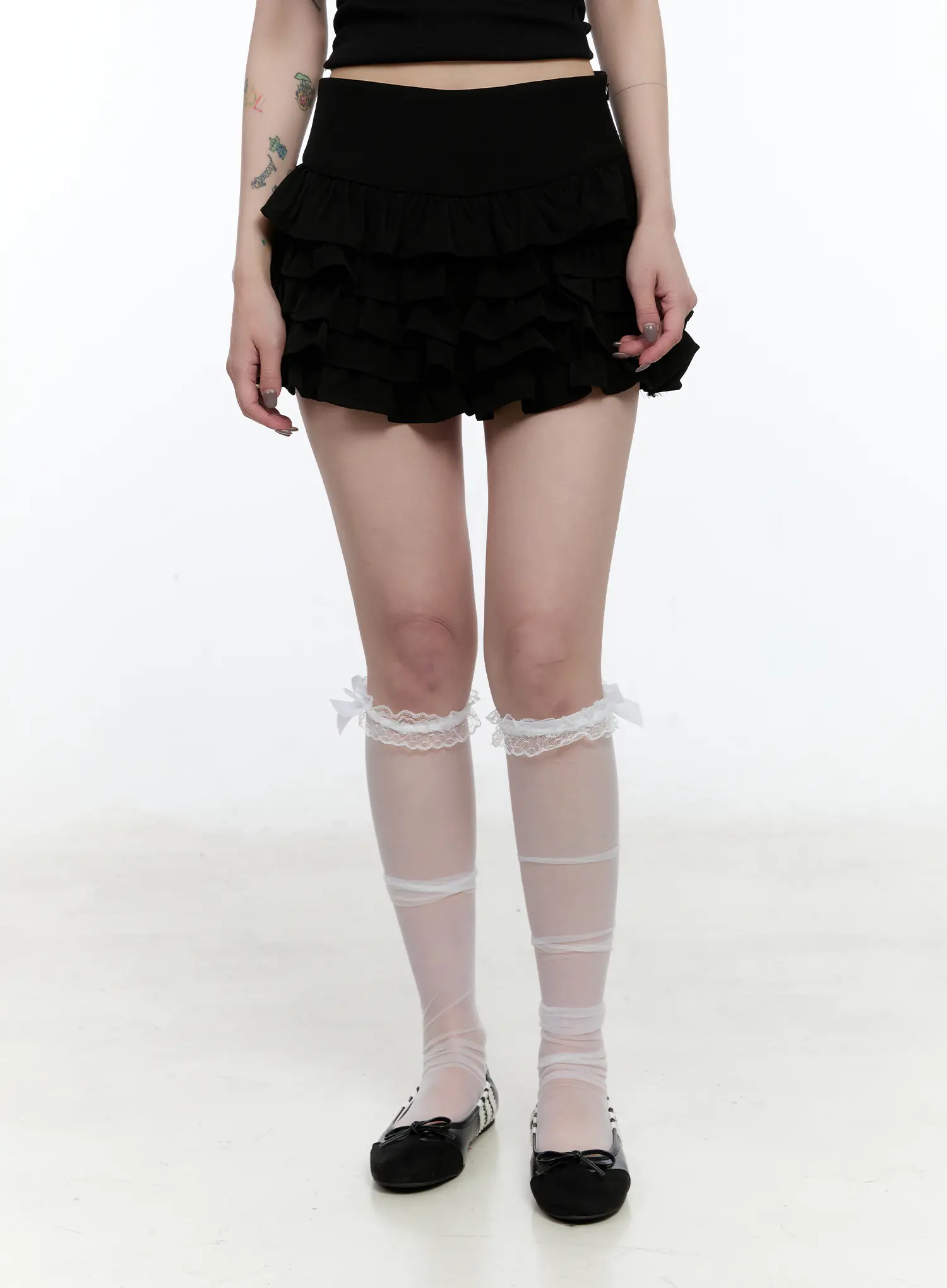 Multi-Layered Ruffle Mini Skirt CN517 - Image 11