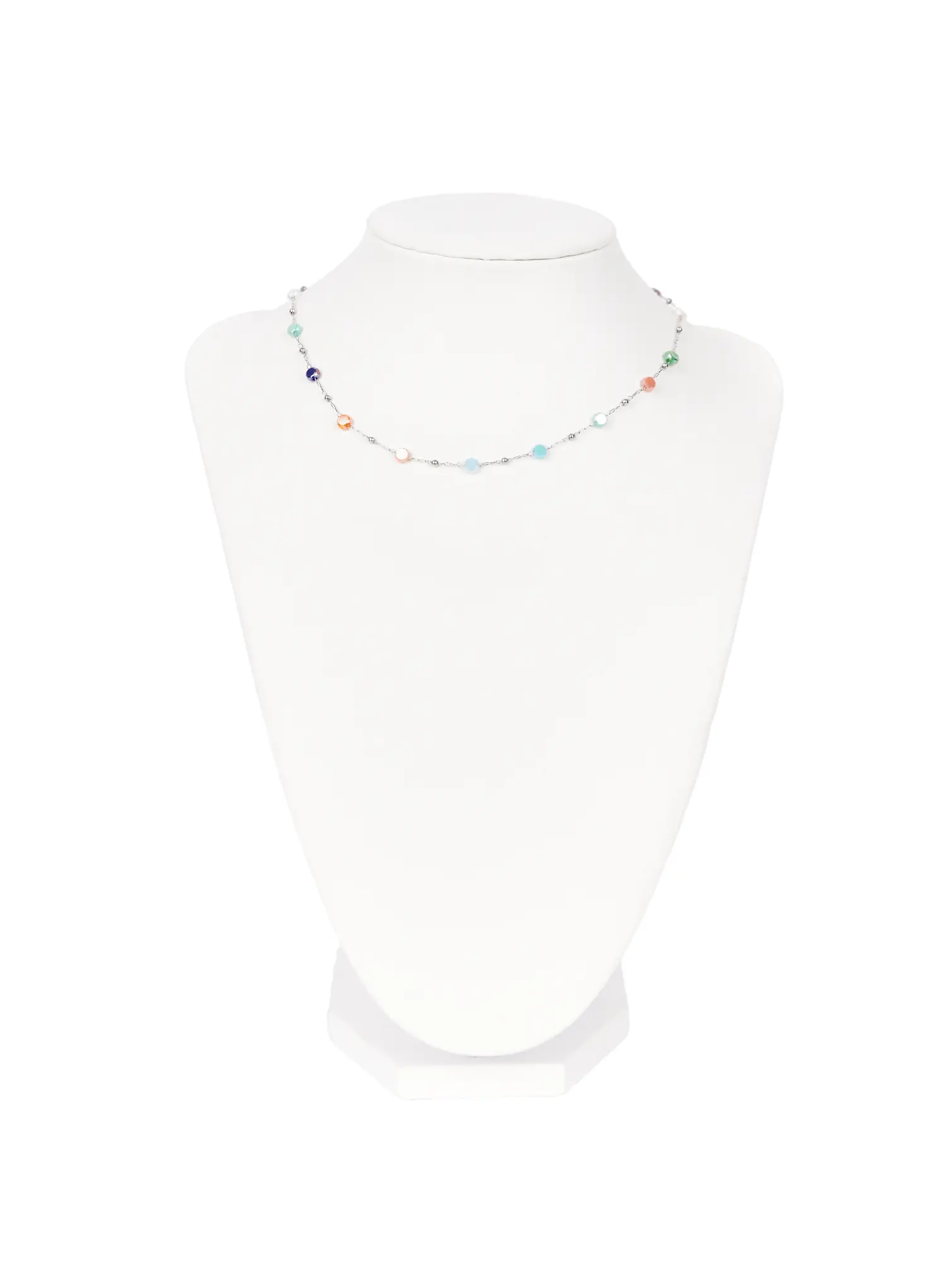 Multicolor Bead Necklace CA515 - Image 5