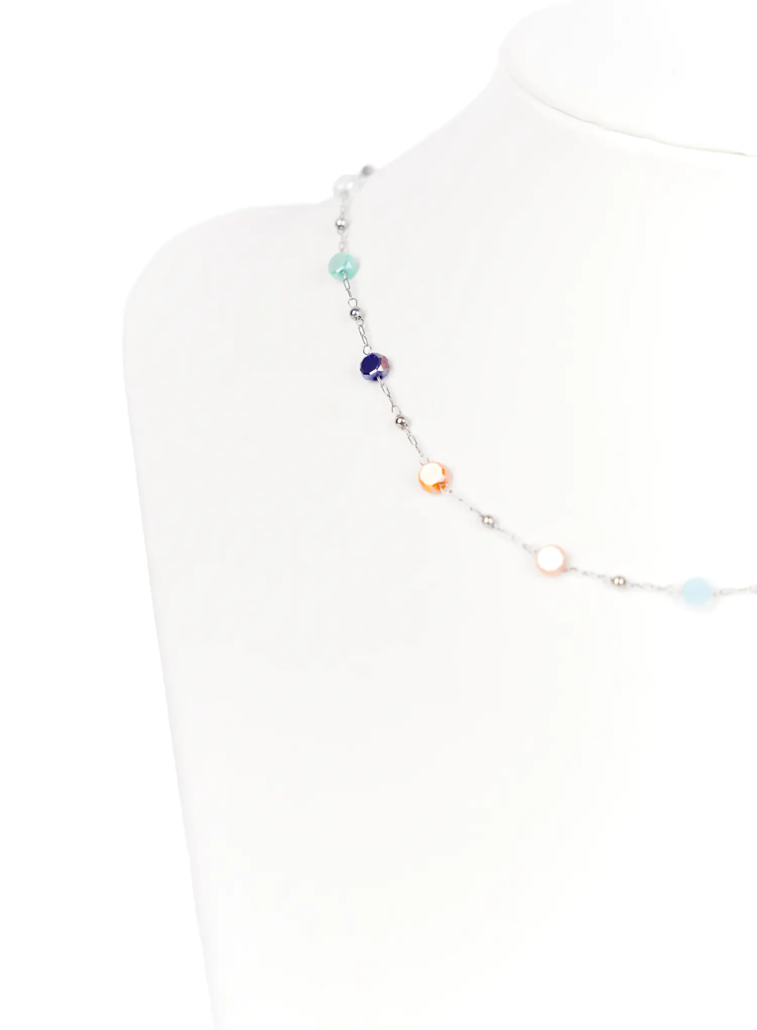 Multicolor Bead Necklace CA515 - Image 6