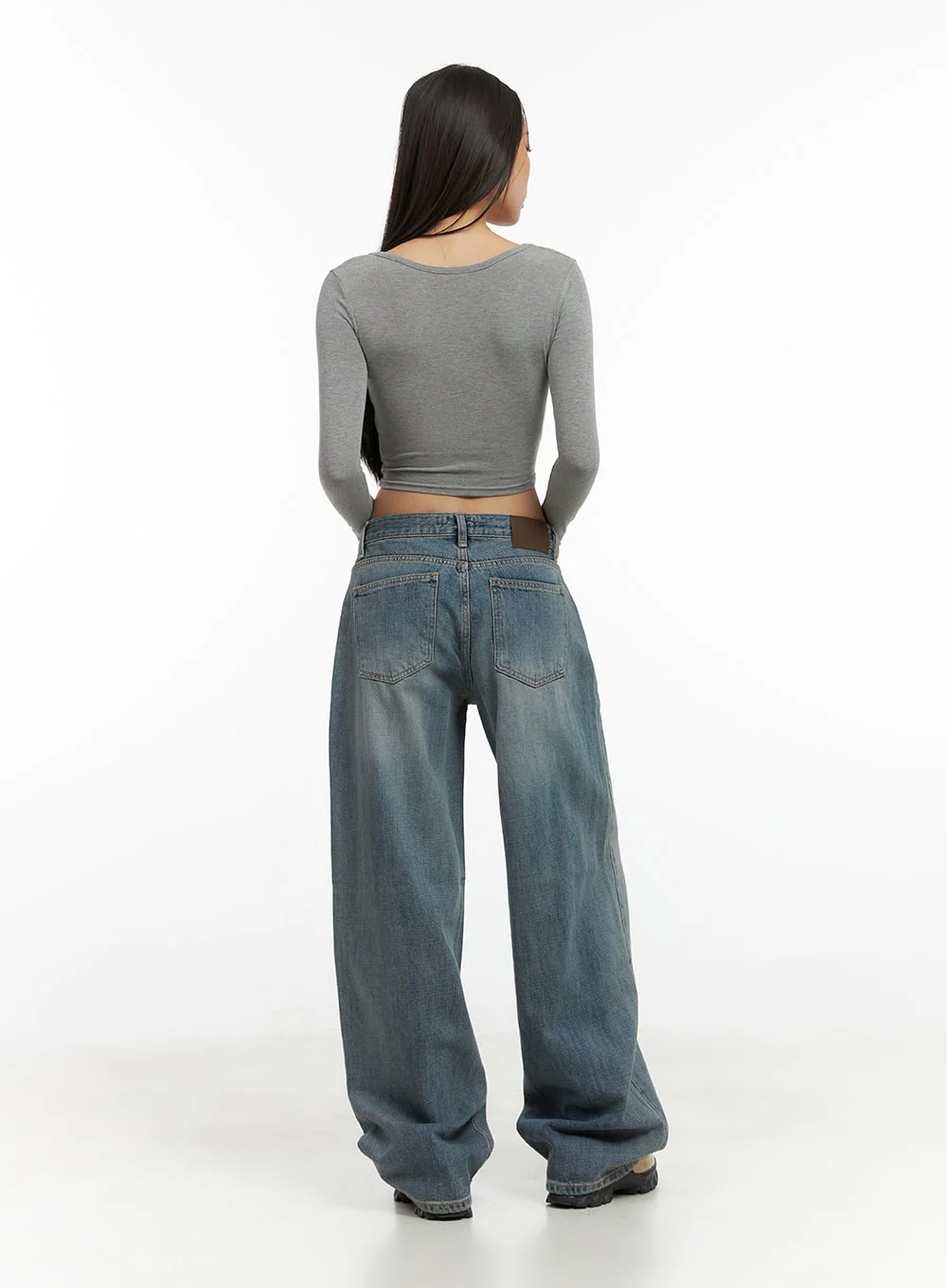 Nadia Washed Low-Waist Baggy Jeans CO424 - Image 6