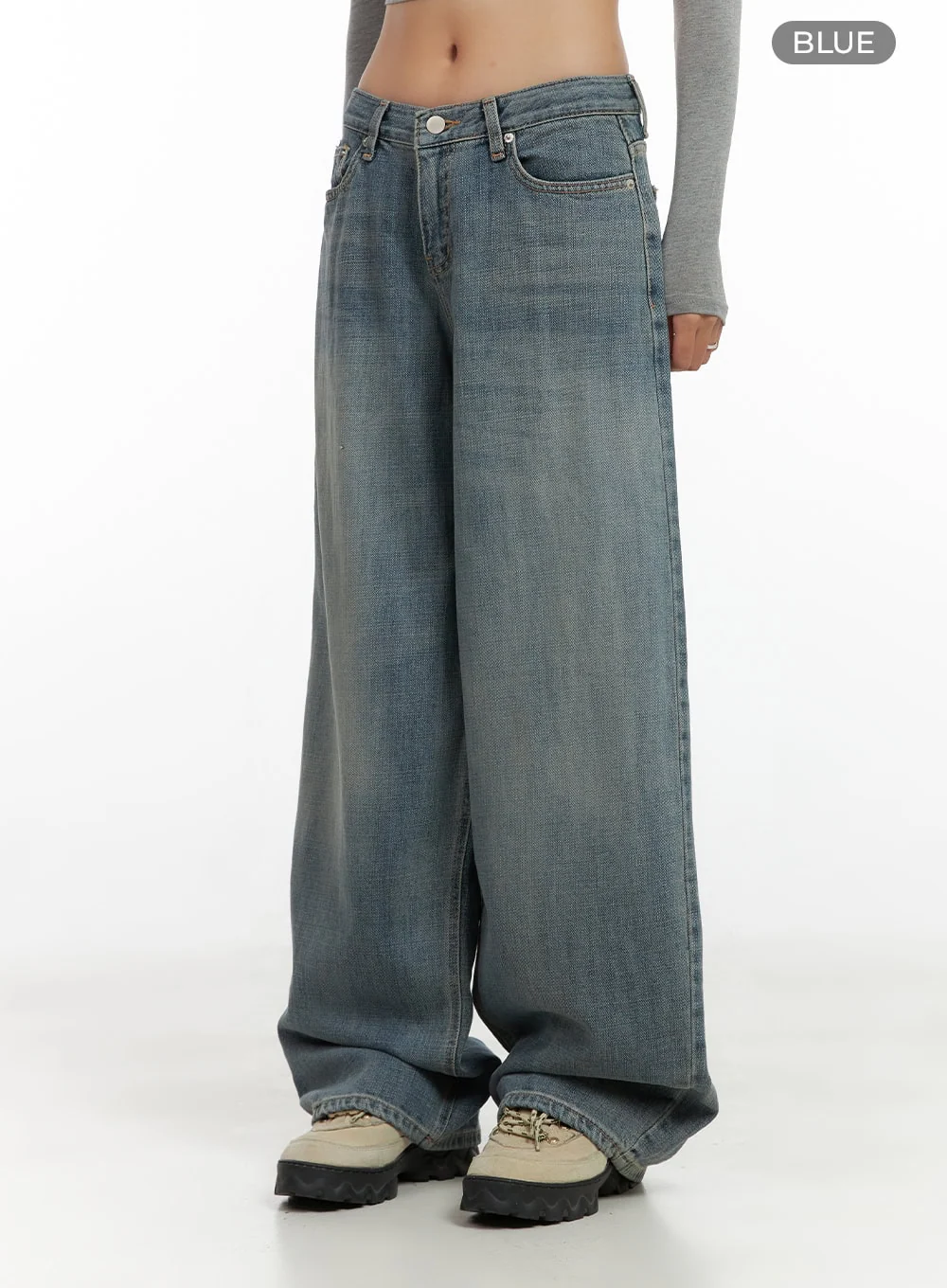 Nadia Washed Low-Waist Baggy Jeans CO424 - Image 7