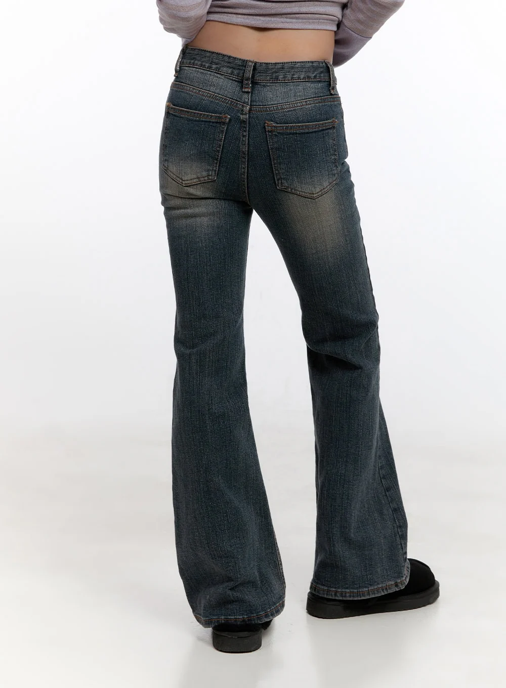 Nadine Cotton Slim Fit Flared Jeans CN425 - Image 5