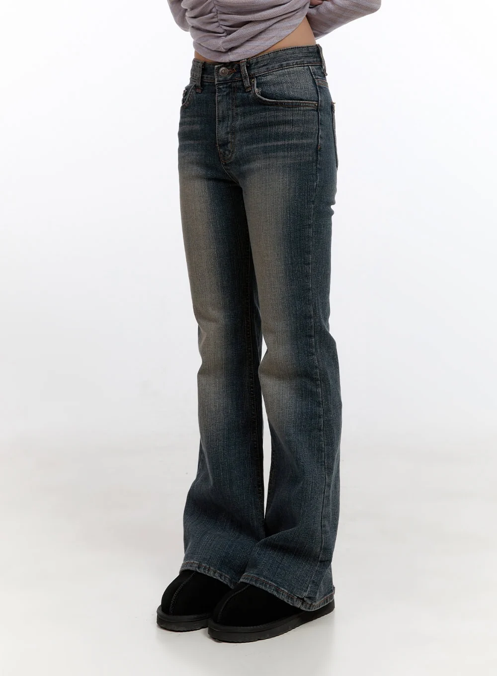 Nadine Cotton Slim Fit Flared Jeans CN425 - Image 7