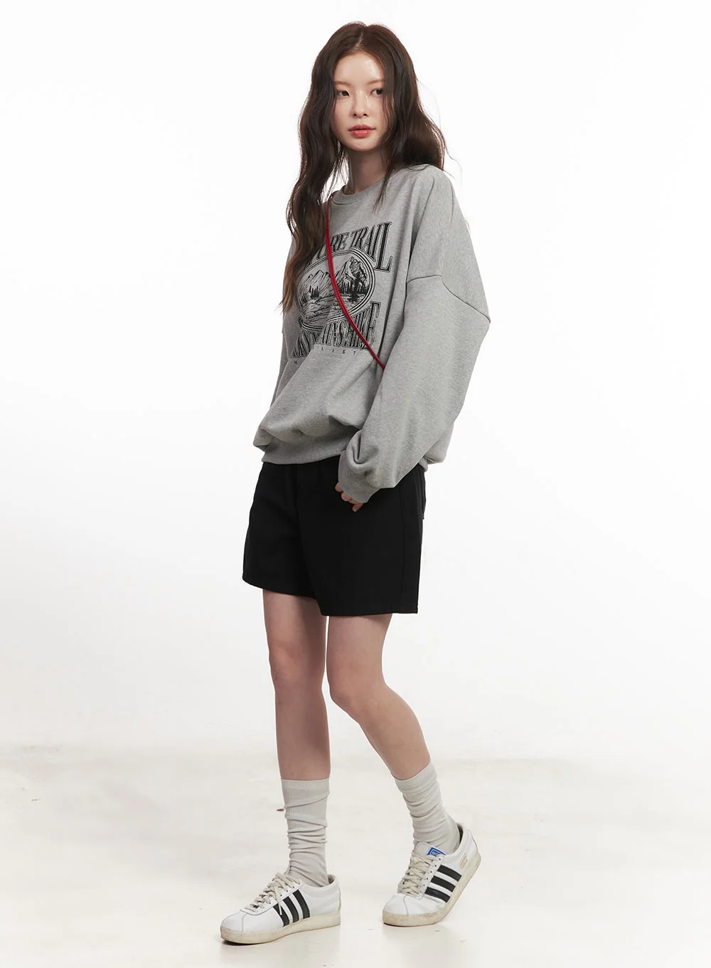 Nature Graphic Oversize Sweatshirt CA501 - Image 10