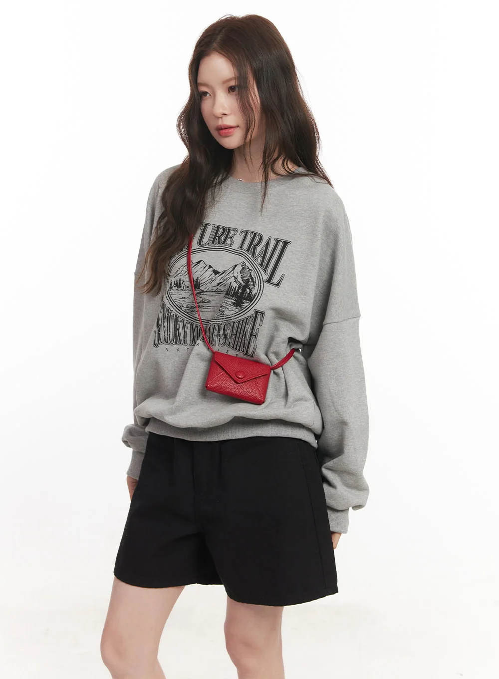 Nature Graphic Oversize Sweatshirt CA501 - Image 11
