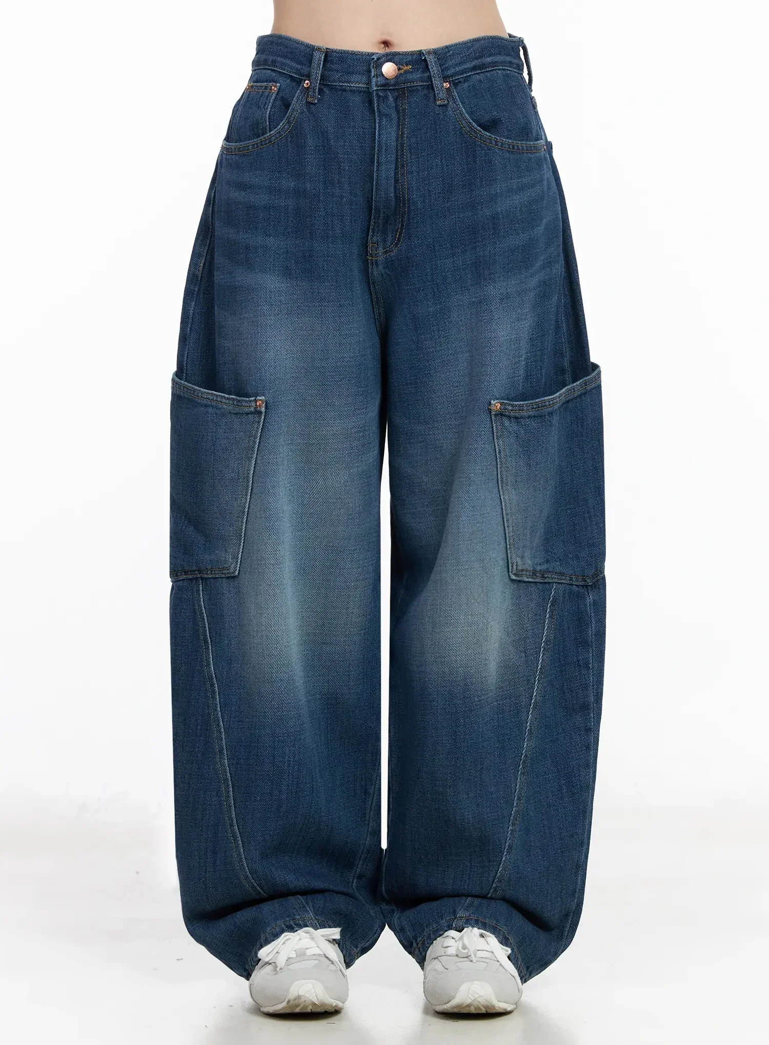 Nia Wide Leg Cargo Jeans IY511