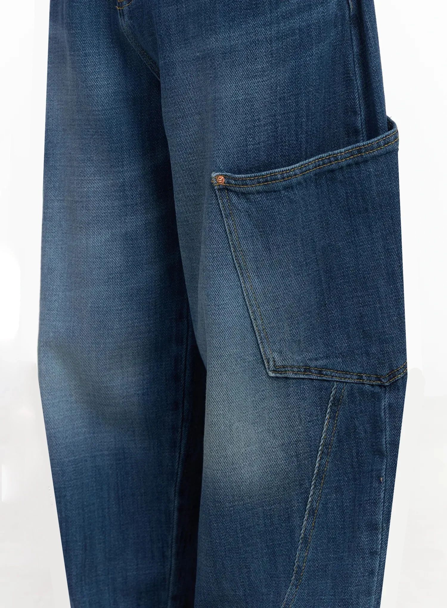 Nia Wide Leg Cargo Jeans IY511 - Image 10