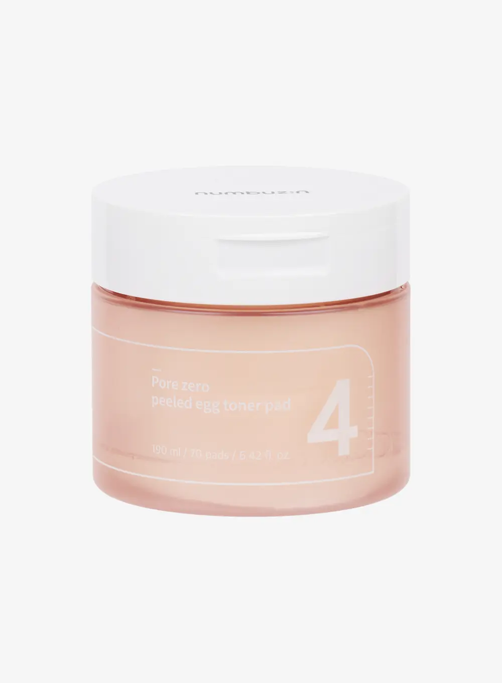 No.4 Pore Zero Peeled Egg Toner Pad (70ea / 190ml)