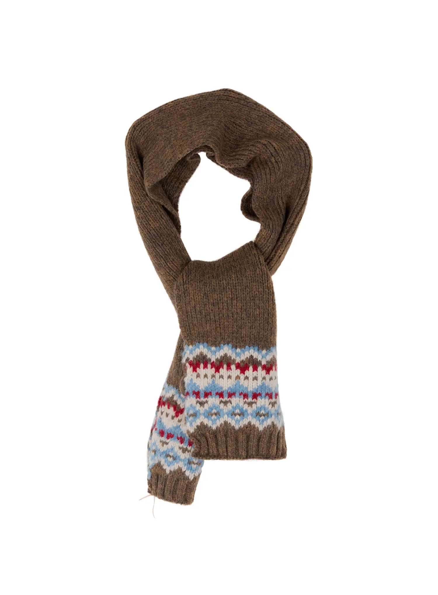 Nordic Pattern Knit Scarf ID511 - Image 9
