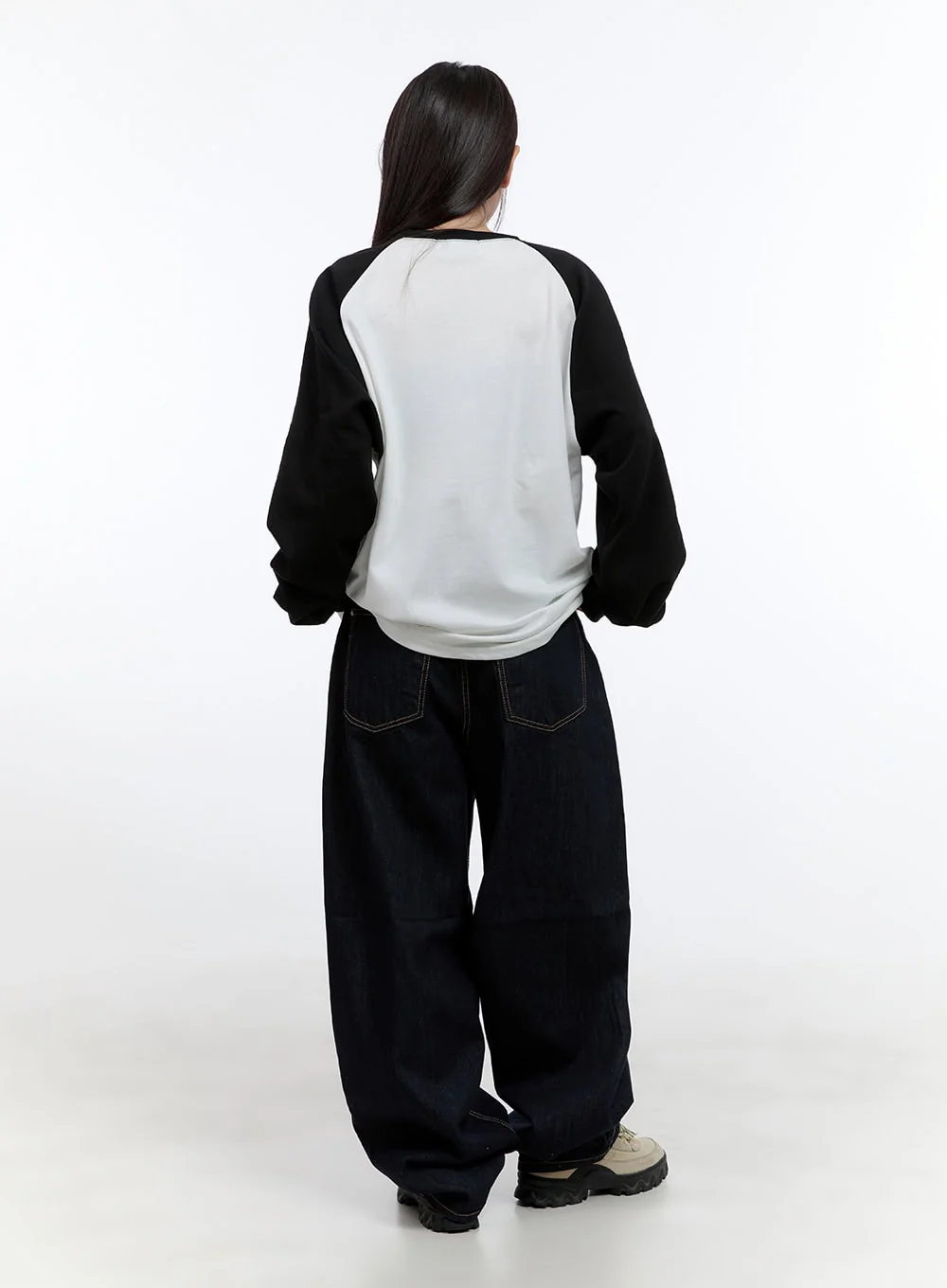 Nori Roomy Fit Denim with Stitch CS406 - Image 4
