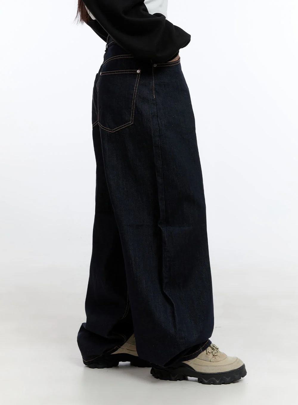 Nori Roomy Fit Denim with Stitch CS406 - Image 7
