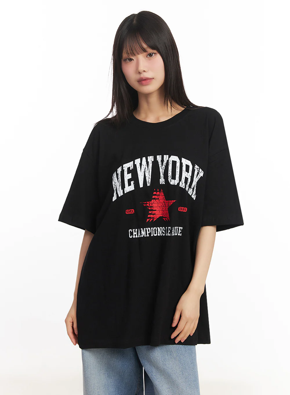 NY Graphic Oversize T-Shirt IY502 - Image 17